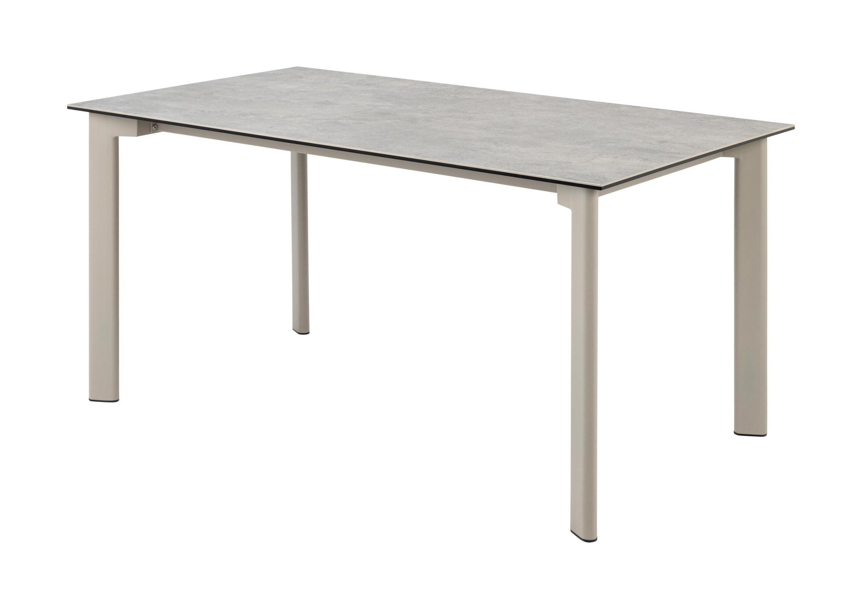 Moderne Bendt Eettafel Coy – Strak keramisch blad in grijs (160 × 90 cm)