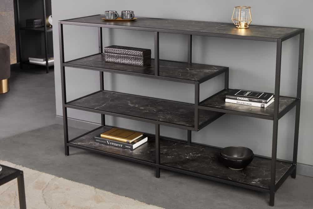 Moderne boekenkast Slim Line 115 cm – stijlvol en strak in grafiet