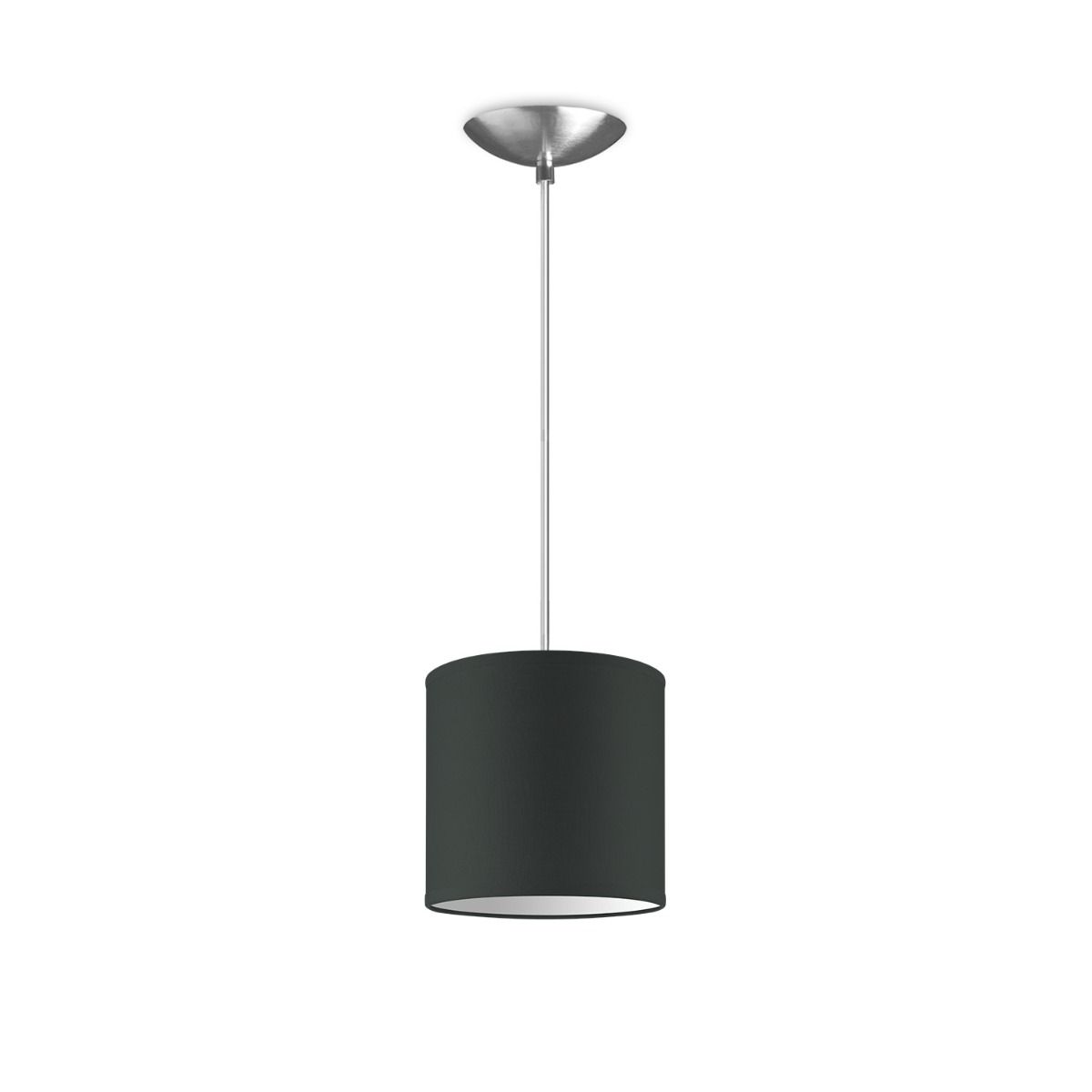 Moderne Hanglamp Bling Basic – Antraciet Stoffen Kap voor Strakke Interieurs