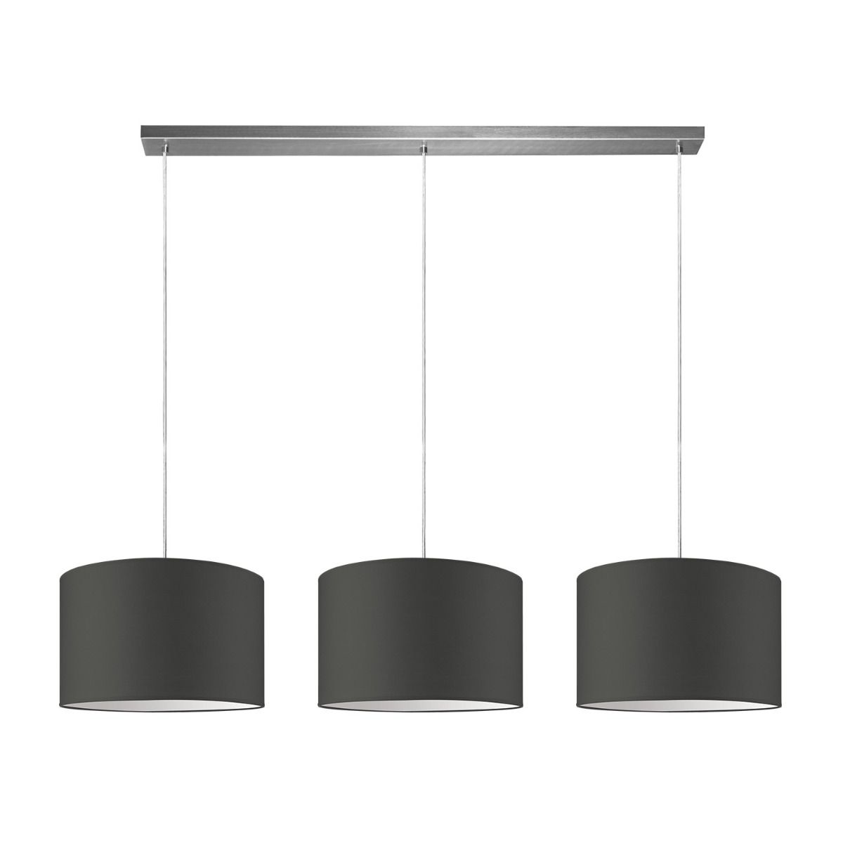 Moderne Hanglamp Bling‑Beam – Antraciet Stof & Metaal