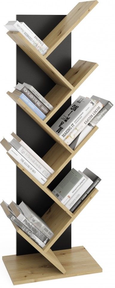 Moderne wandrek Buchen 125 cm – Artisan eiken met strak design
