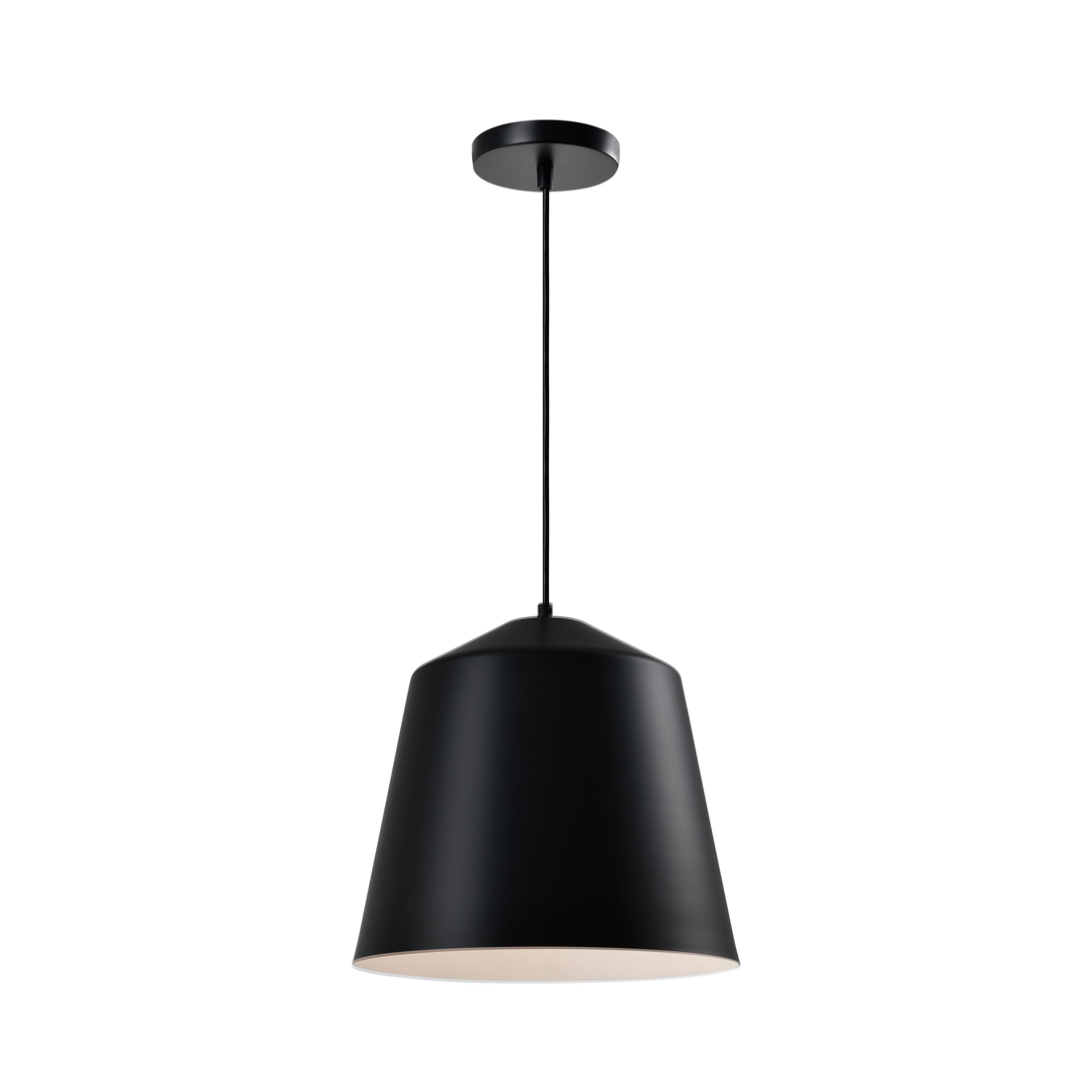 Moderne Zwarte Kokerhanglamp van QUVIO – Stijlvol Licht voor Elk Interieur