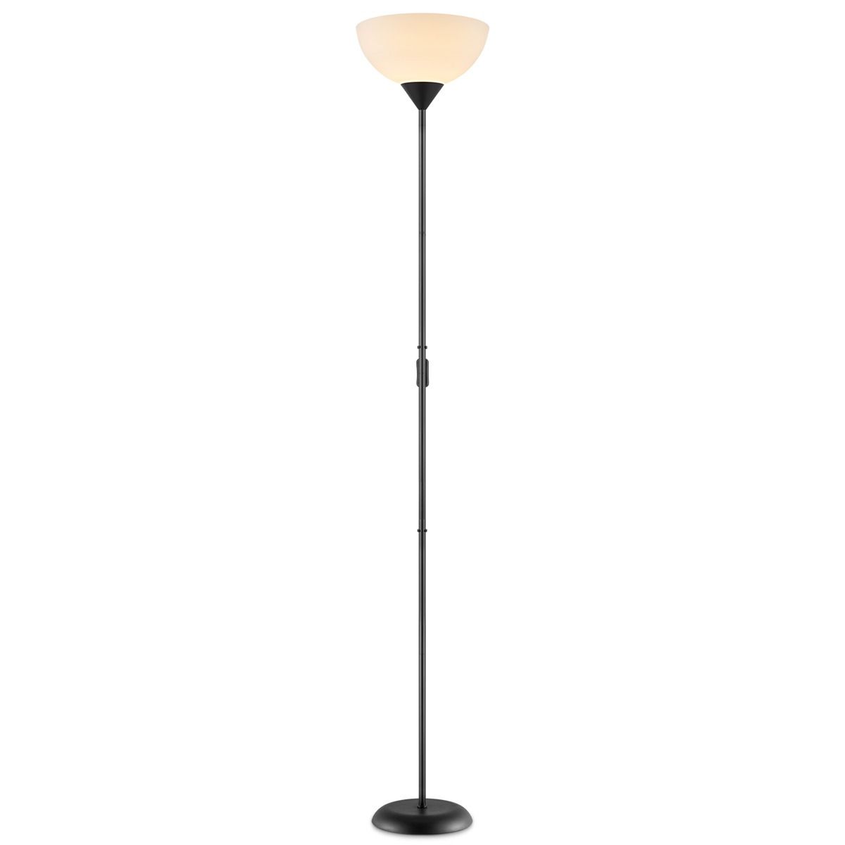 Moderne Zwarte LED Vloerlamp – Strak Design en Warm Licht voor Woonkamer of Kantoor
