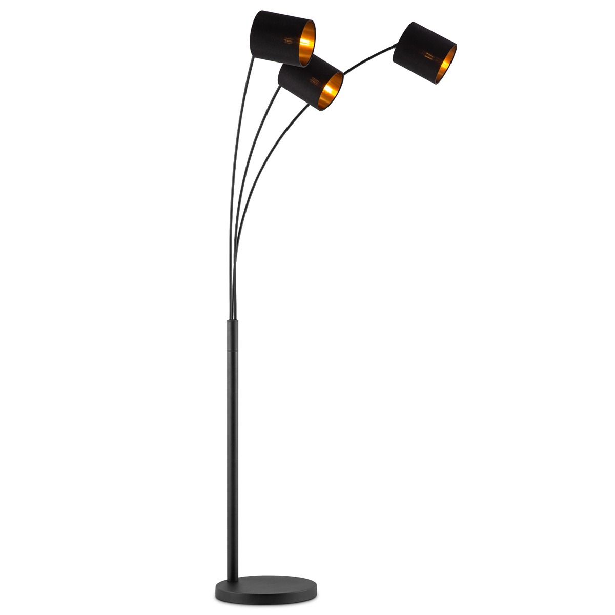 Moderne Zwarte Vloerlamp 190 cm – Stijlvolle Verlichting voor Slaapkamer en Thuiskantoor