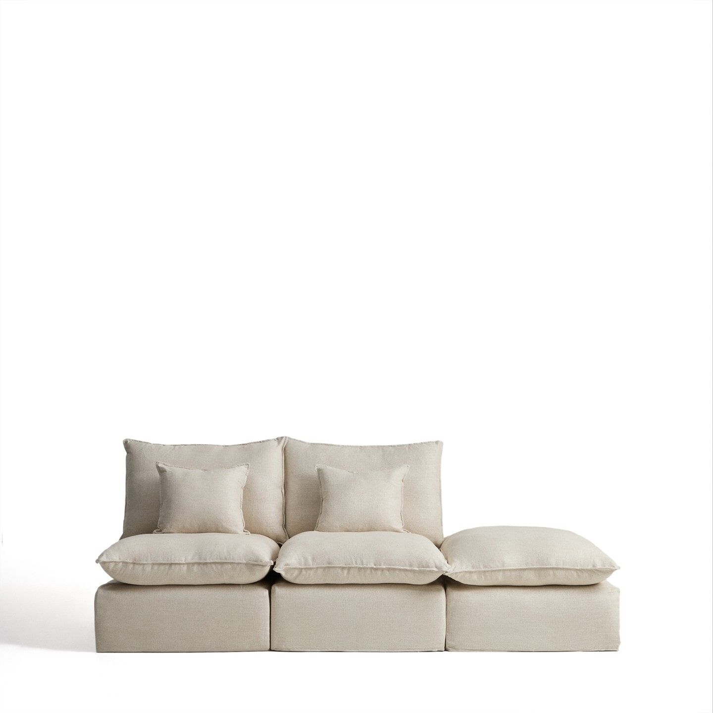 Modulaire 3‑zits bank Anarela van Kave Home – 270 cm, beige, comfort & design