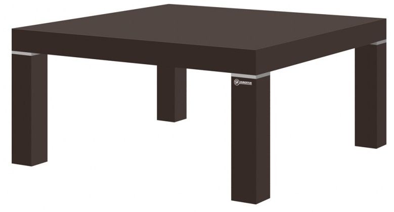 Monaco Vierkante Salontafel 100 cm – Hoogglans bruin