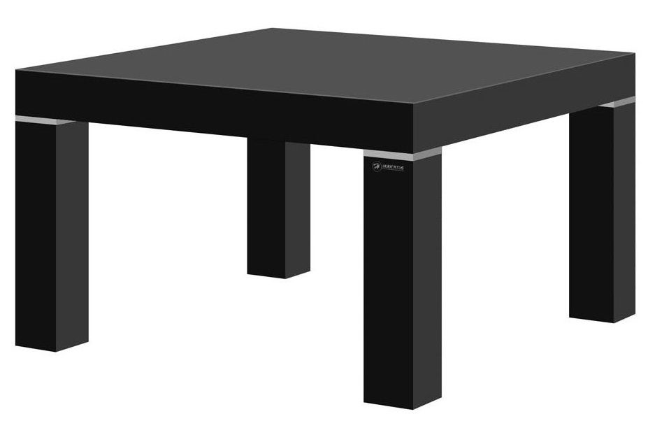 Monaco Vierkante Salontafel 80 cm – Modern Hoogglans Zwart