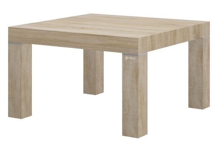 Monaco vierkante salontafel 80 cm – stijlvolle eiken look voor elke ruimte