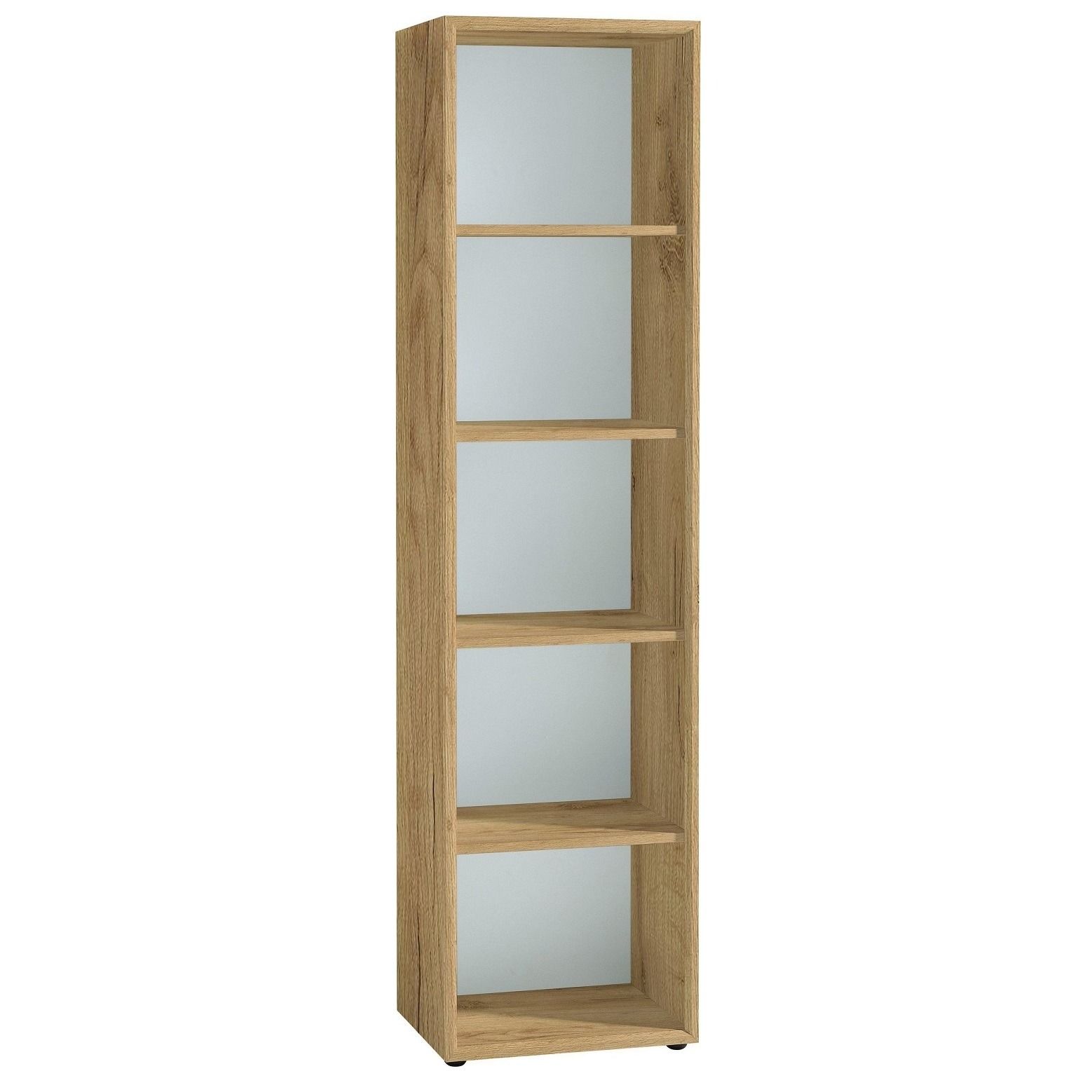 Monteria boekenkast 196 cm – Navarra eiken & wit – stijlvolle opbergruimte