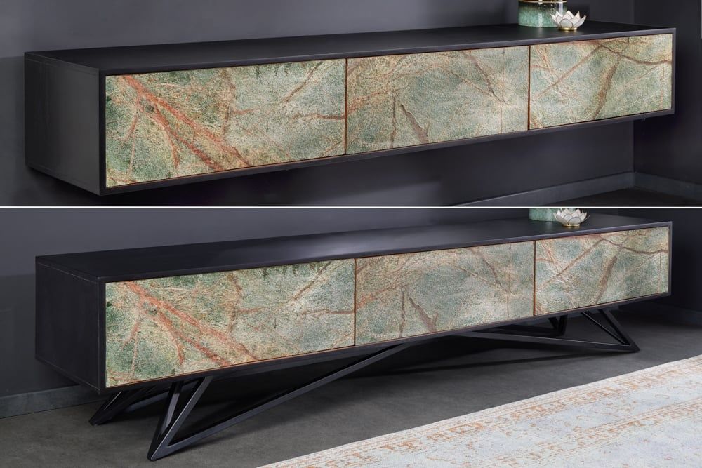 Mountain Soul 200 cm massief acacia TV‑lowboard – stijlvol, functioneel en flexibel
