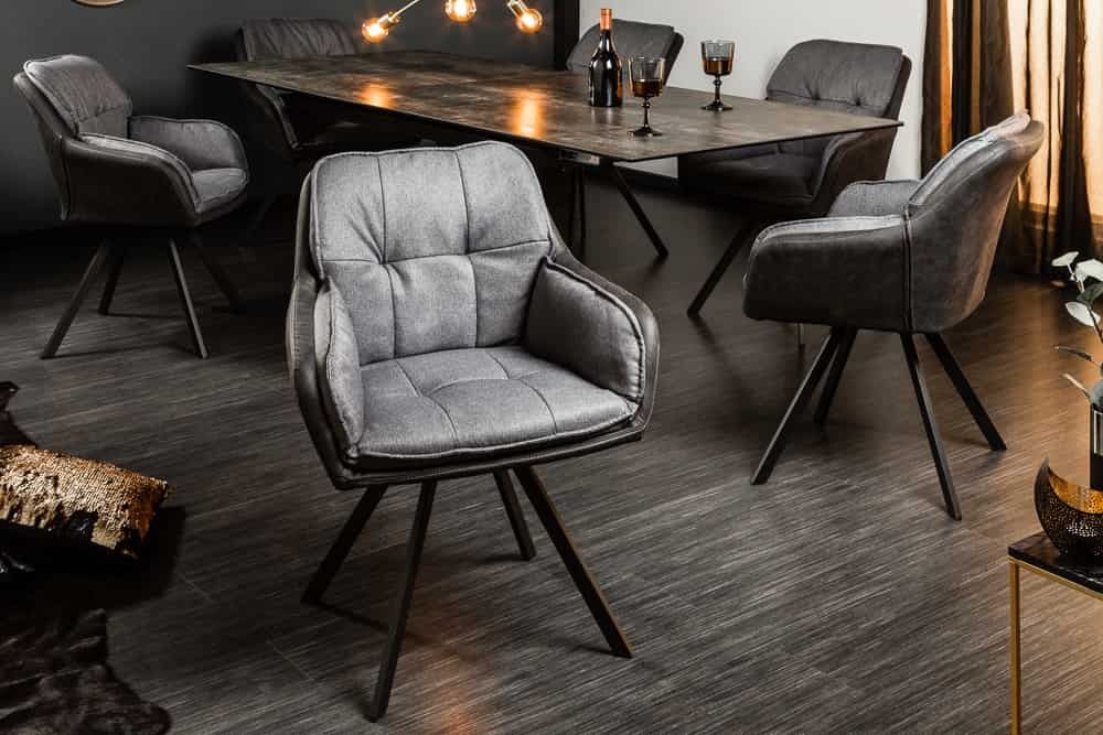 MR. LOUNGER Draaibare Designstoel in Antracietgrijs – Comfort en Retrostijl