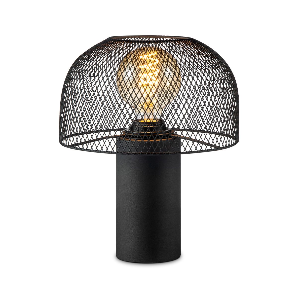 Mushroom Tafellamp – Stoer Zwart Design voor Moderne Interieurs