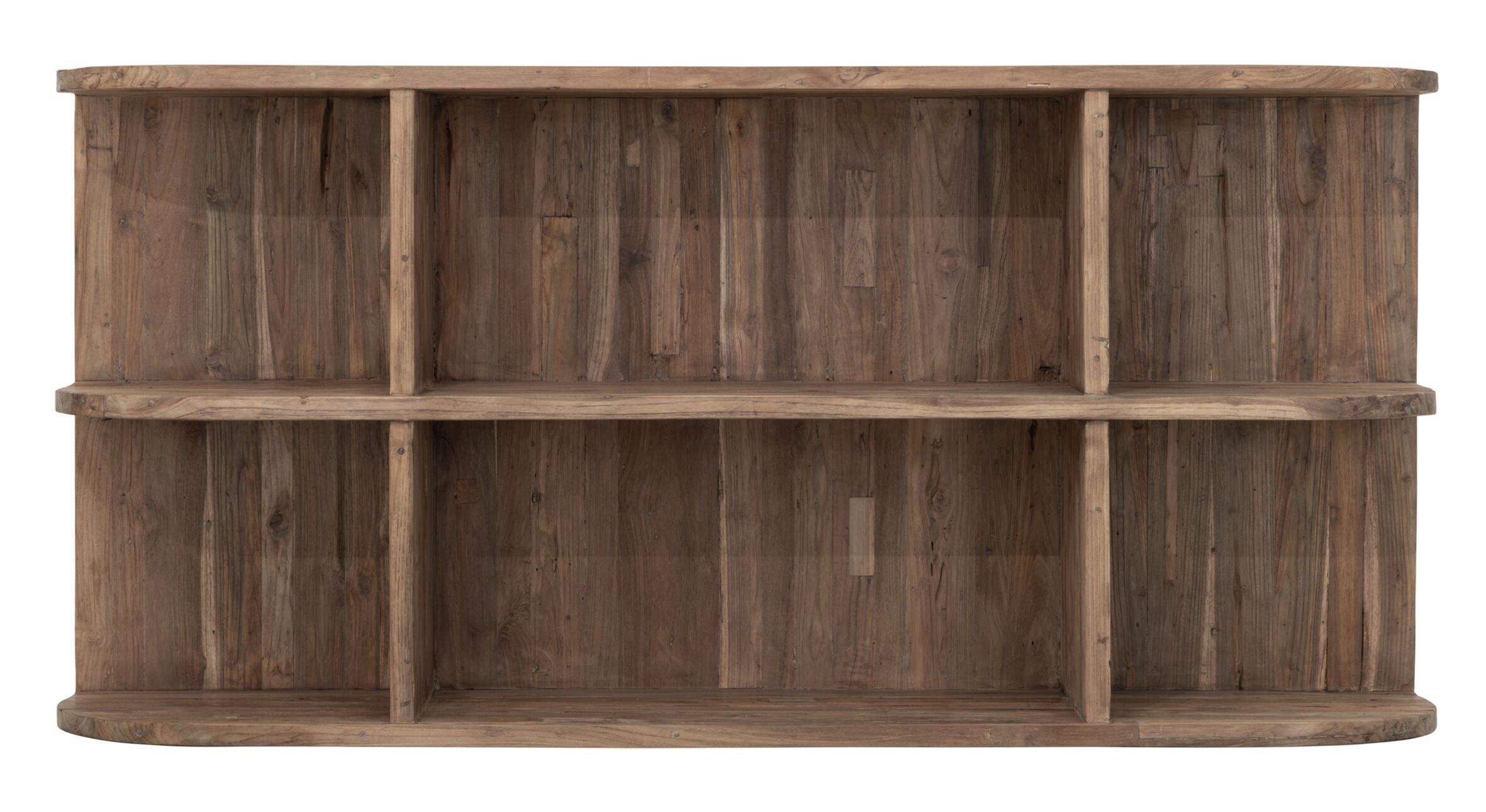 MUST Living Dressoir Rush – Rustiek teakhout, 180 cm (Bruin)