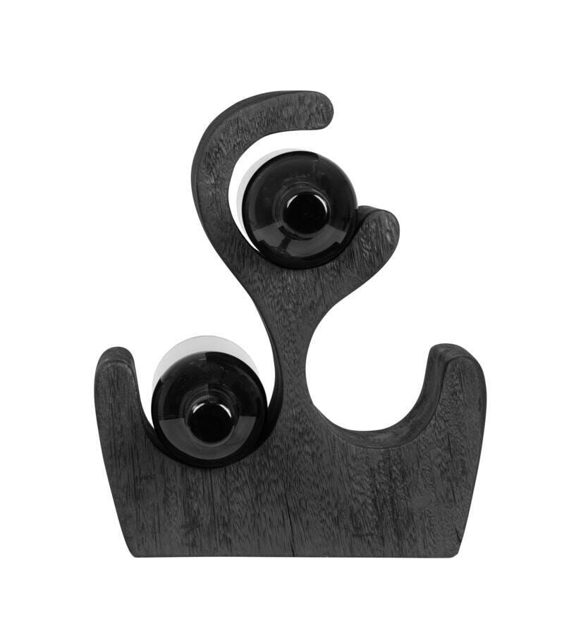 MUST Living Grape wijnrek van suarhout – zwart, compact en stijlvol