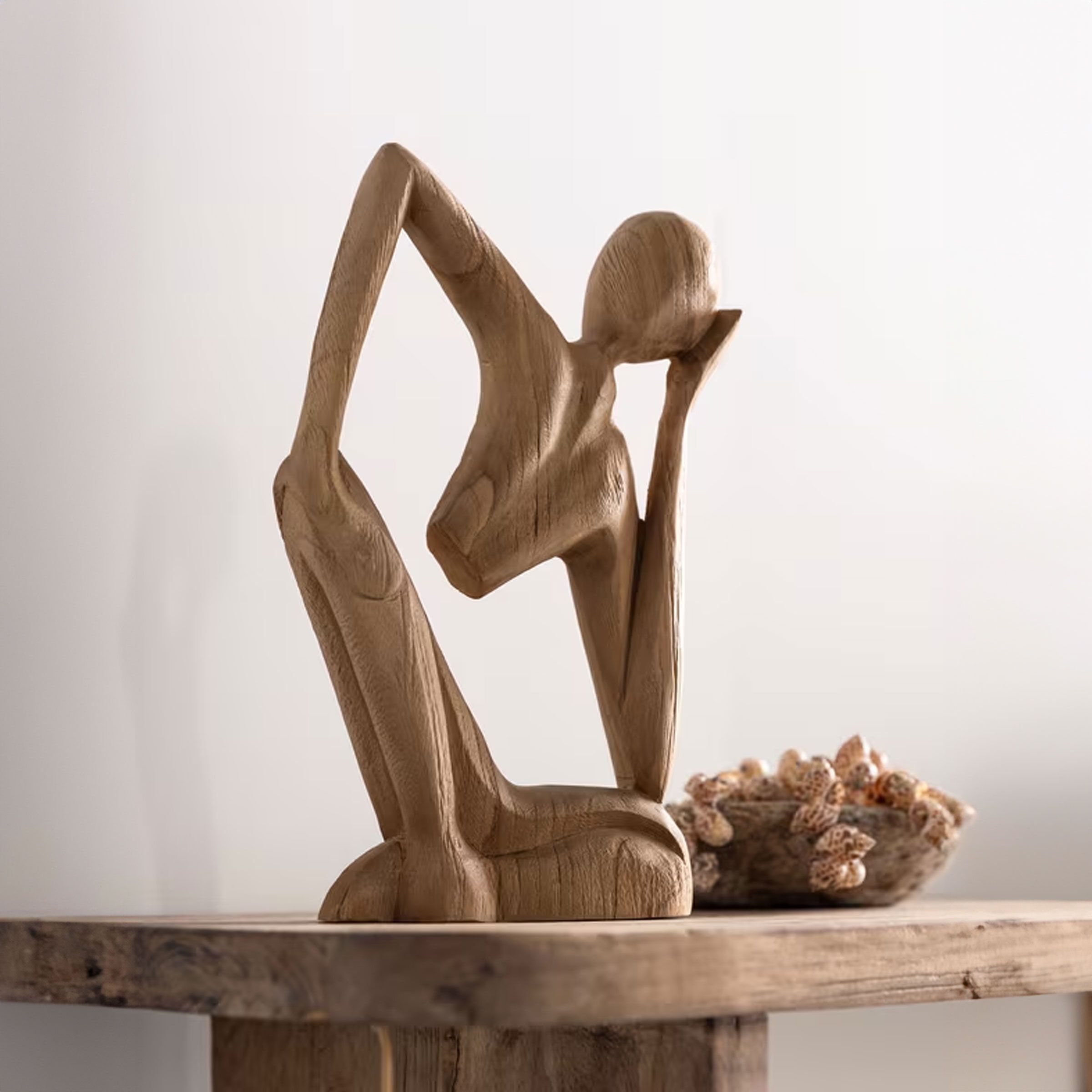 MUST Living Jegang decoratieblok – natuurlijke bruine teaklook voor elke ruimte