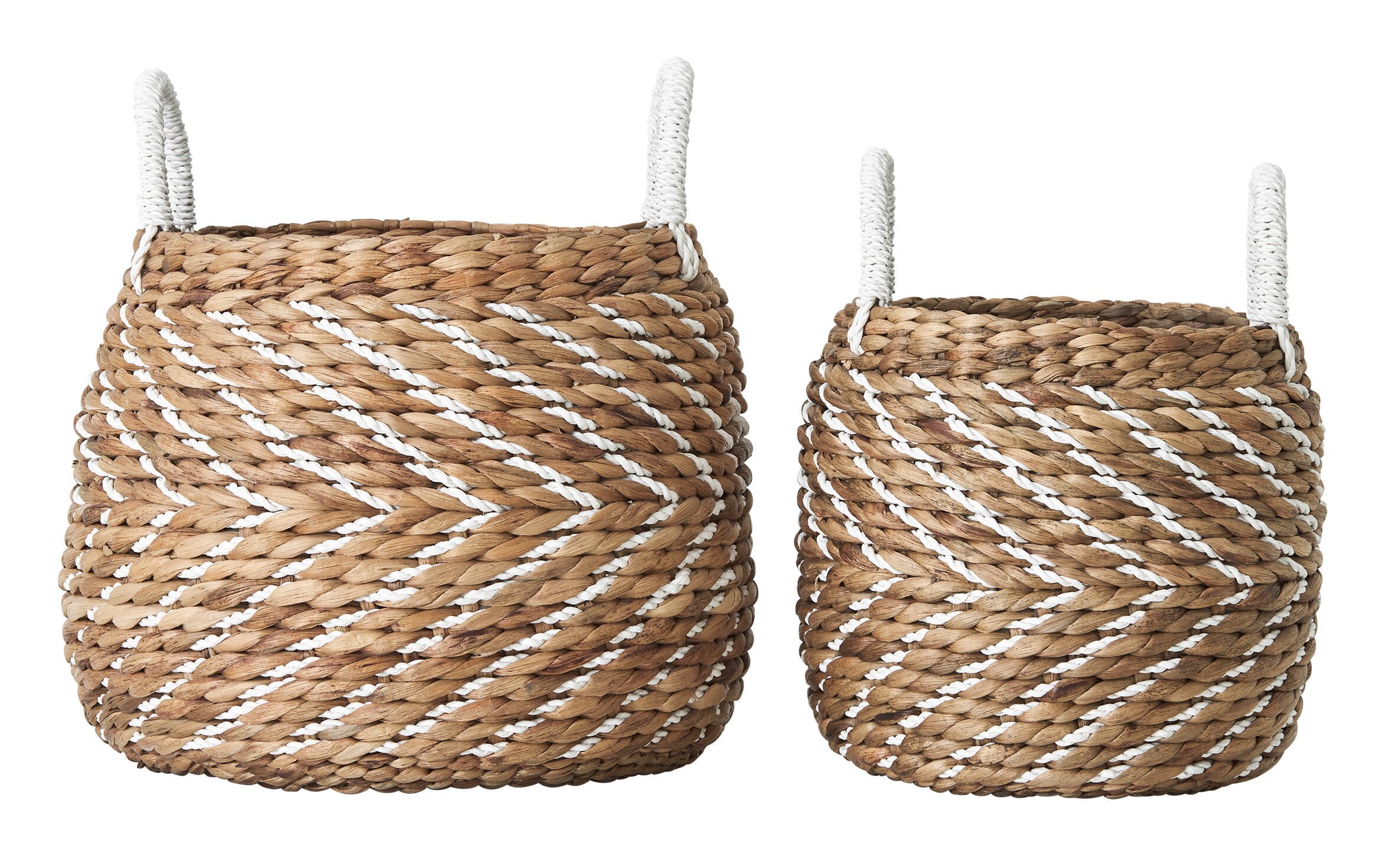 MUST Living Mand Carlos Abaca – Set van 2 stijlvolle opbergmanden