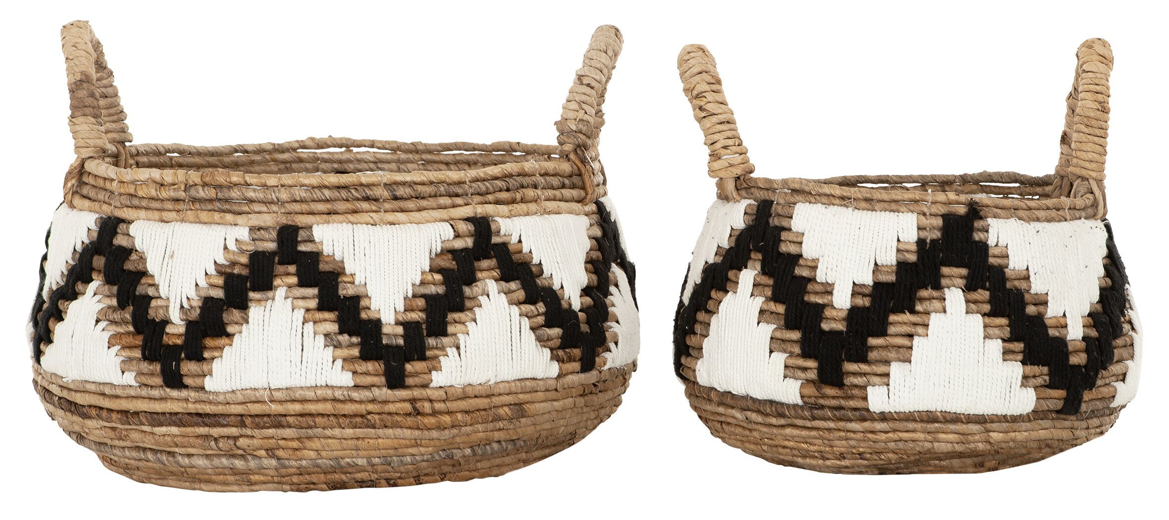 MUST Living Mand Mendoza Set – Twee stijlvolle jute manden voor elk interieur