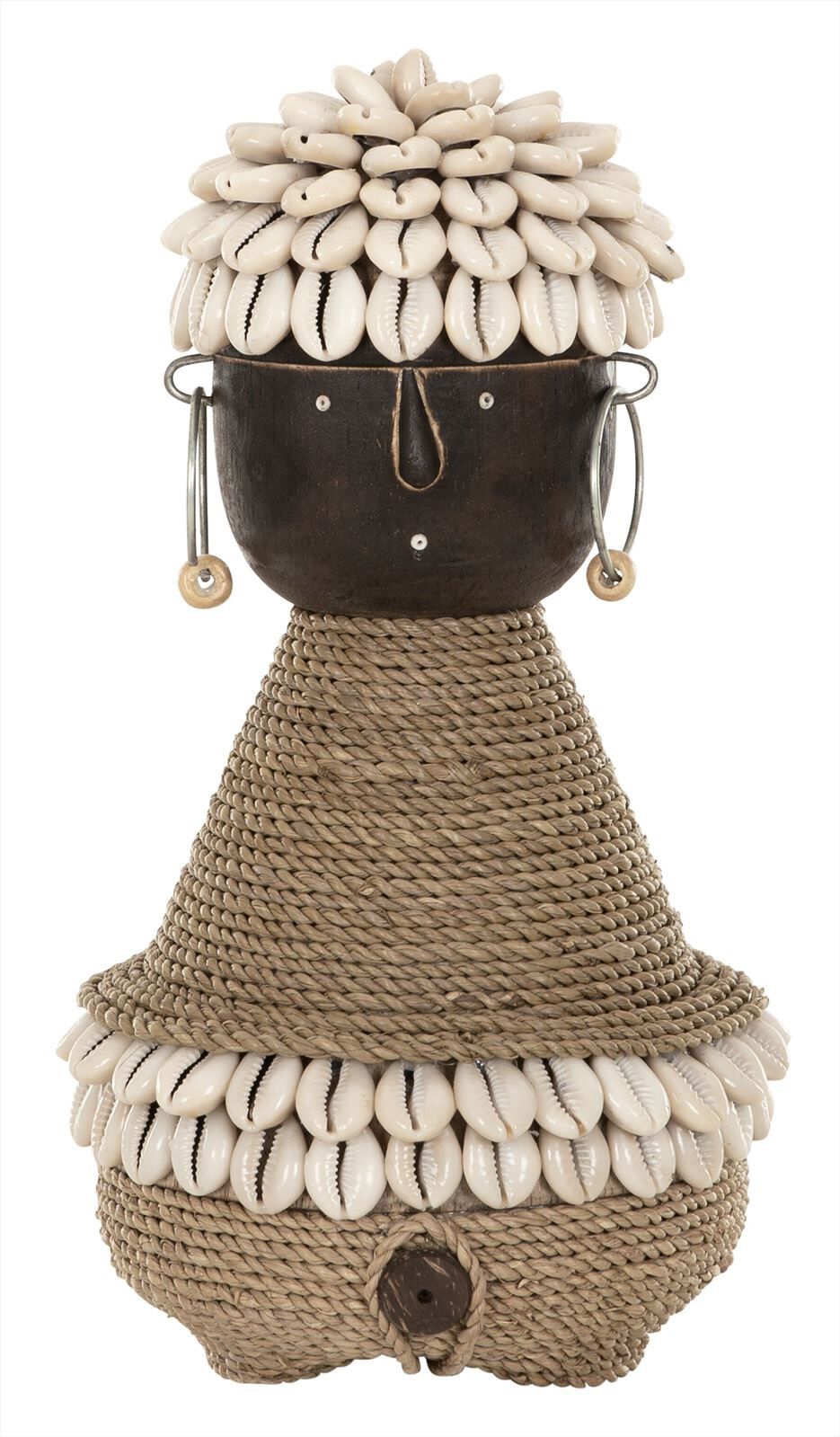 MUST Living Nia Coco Family Ornamënt – Duurzame kokosnoot decoratie (14 × 27 × 14 cm)