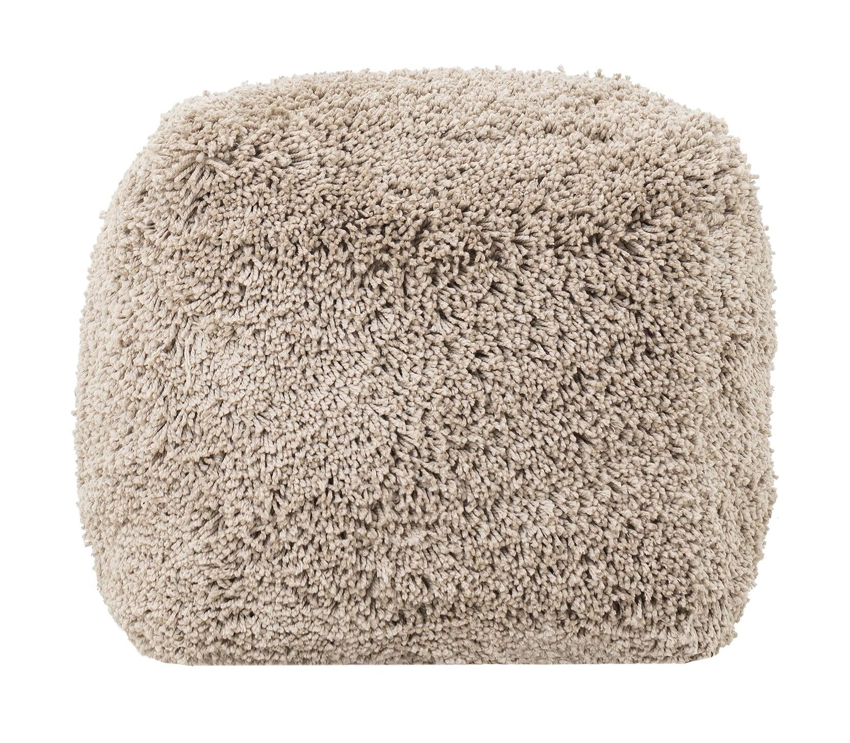 MUST Living Poef Celeste – Tijdloze Taupe Elegantie voor Elk Interieur