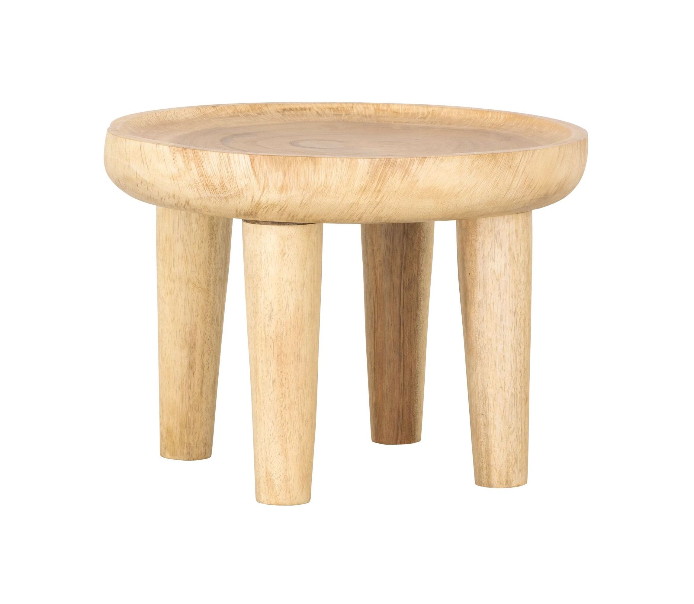 MUST Living ronde salontafel Plato Suarhout – tijdloos design in warme bruine tint