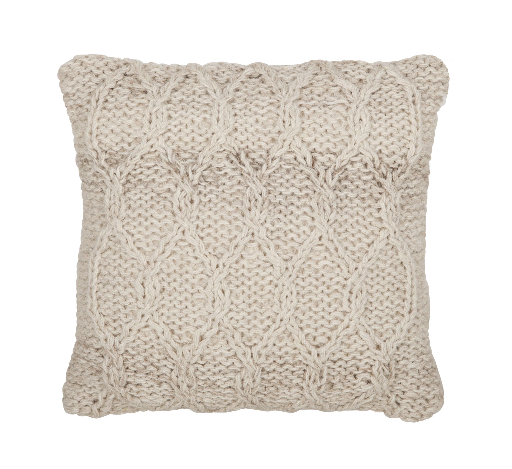 MUST Living Sierkussen Dolomite 45 × 45 cm – Ivory, 100 % wol