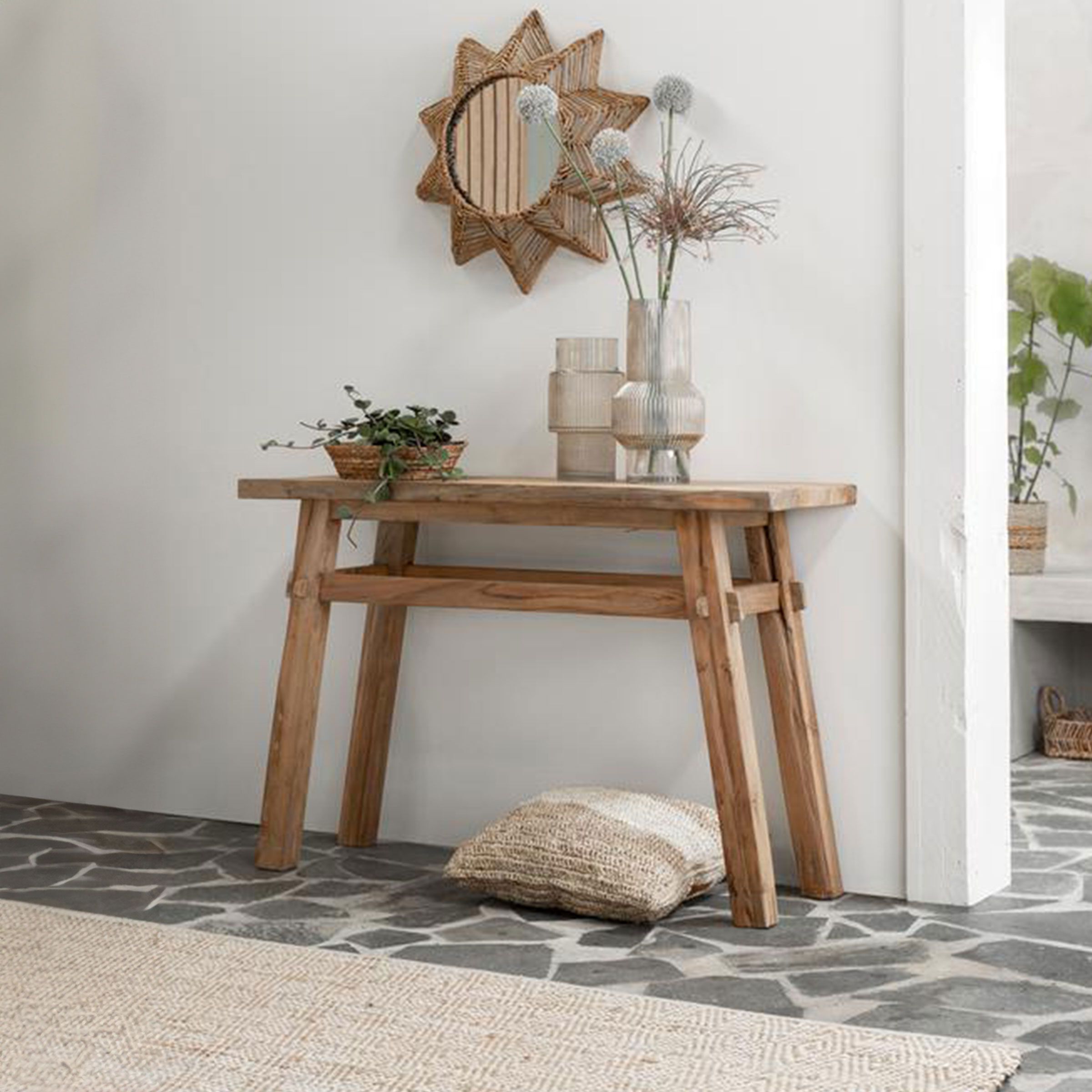 MUST Living Tuscany Sidetable – Rustiek gerecycled teakhout, 120 cm