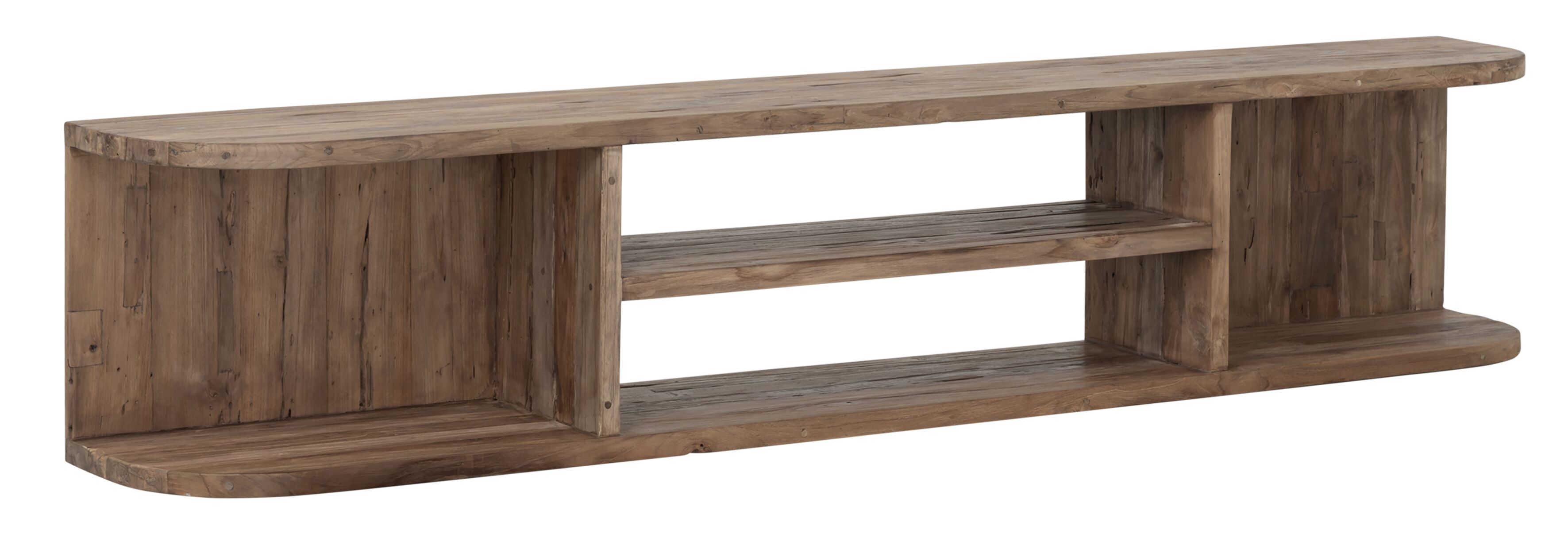 MUST Living TV‑meubel Rush in rustiek teakhout – 200 cm breed