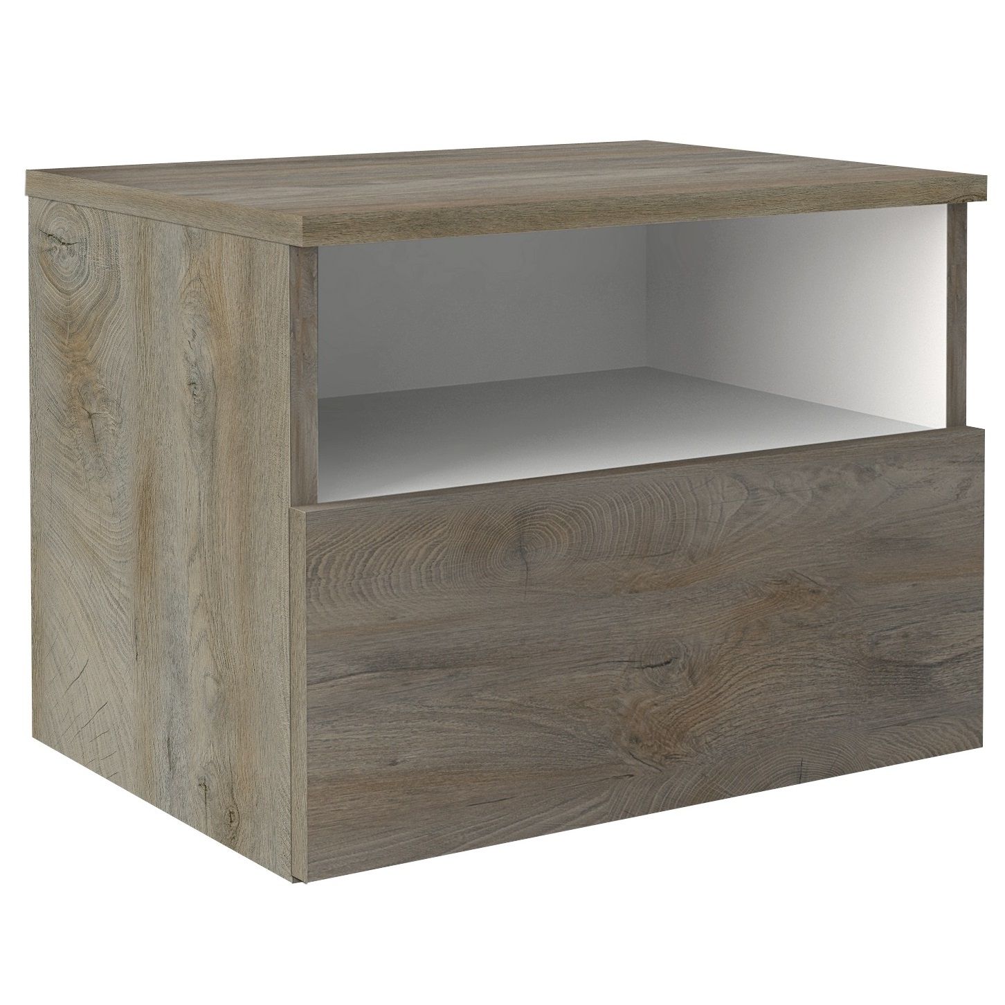 Nachtkastje Prado – Compacte Scandinavische elegantie in endgrain eiken