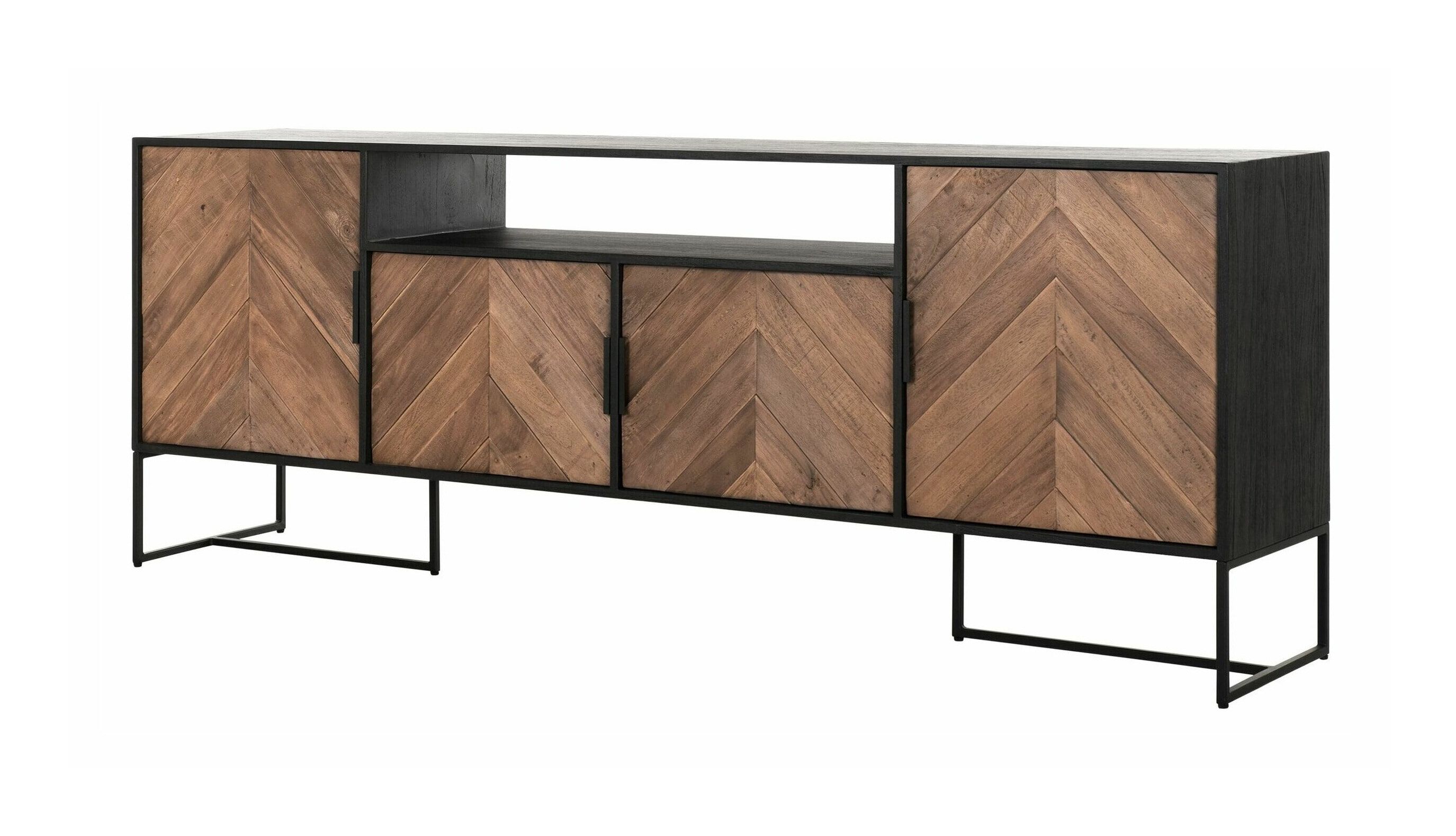 Natureel Criss Cross dressoir van DTP Home – 200 cm stijlvol opberggenot