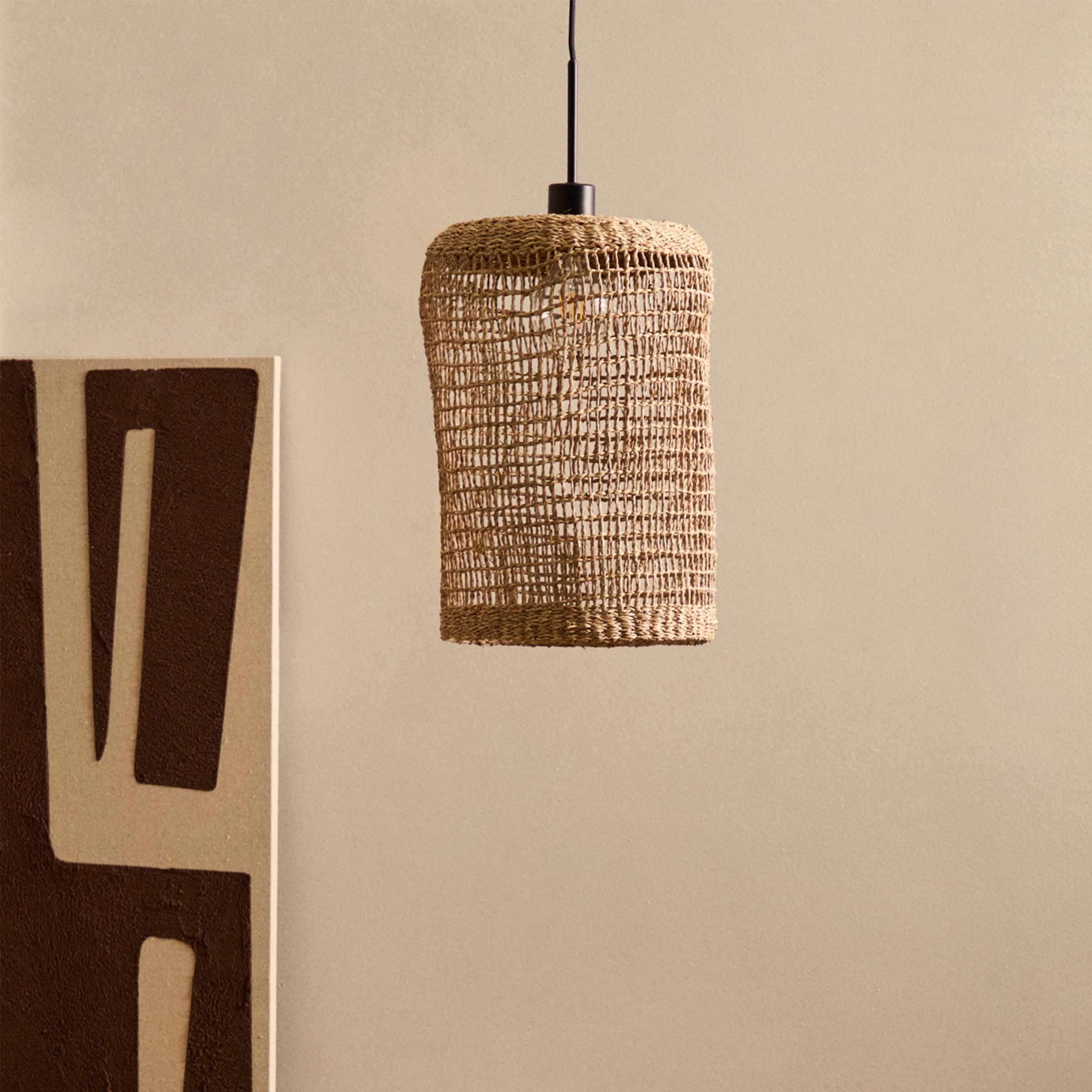 Natuurlijke Rotan Lampenkap Laiar van Kave Home – Handgemaakte Elegantie