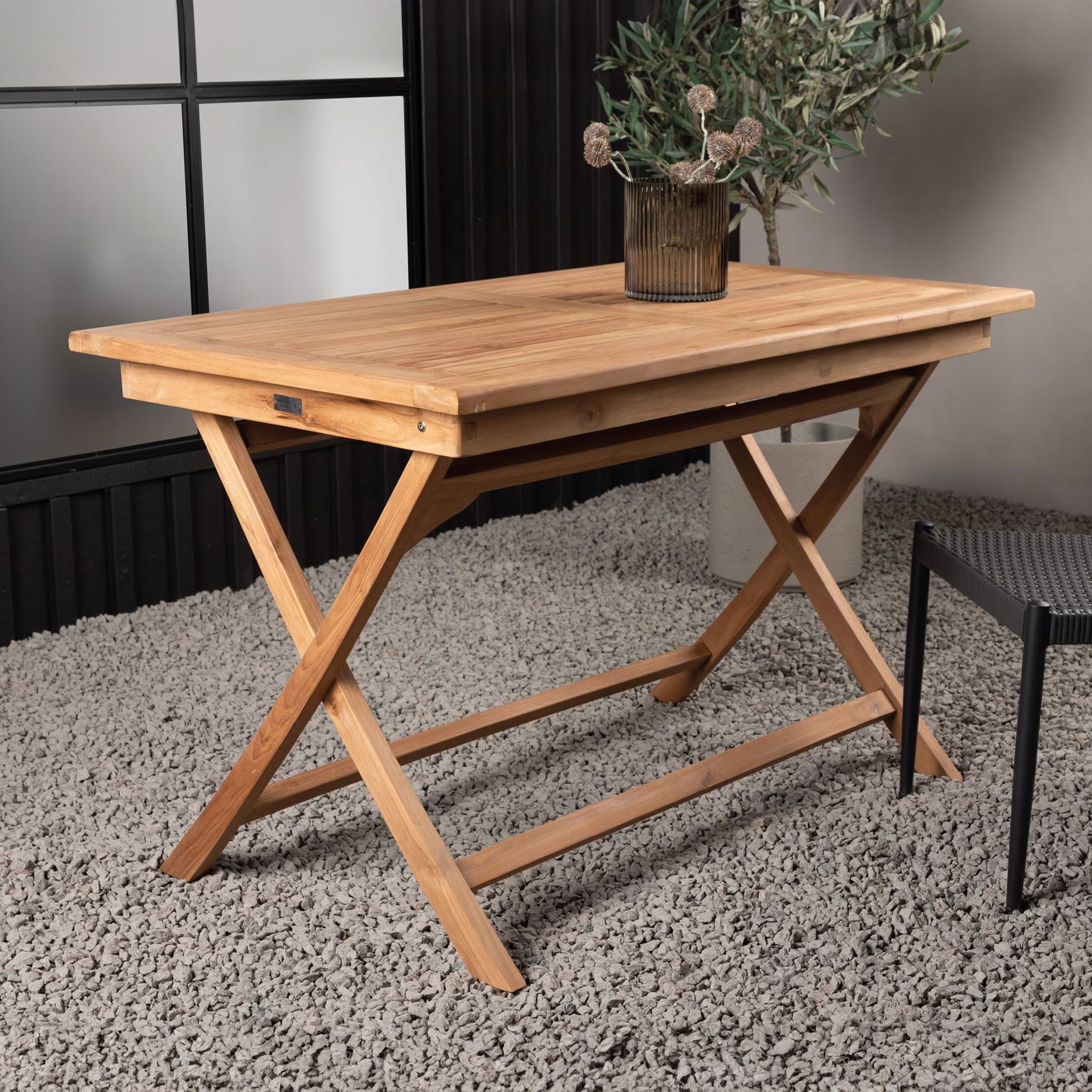 Nohr Amberia Tuintafel – robuust teakhout, 120 × 70 cm