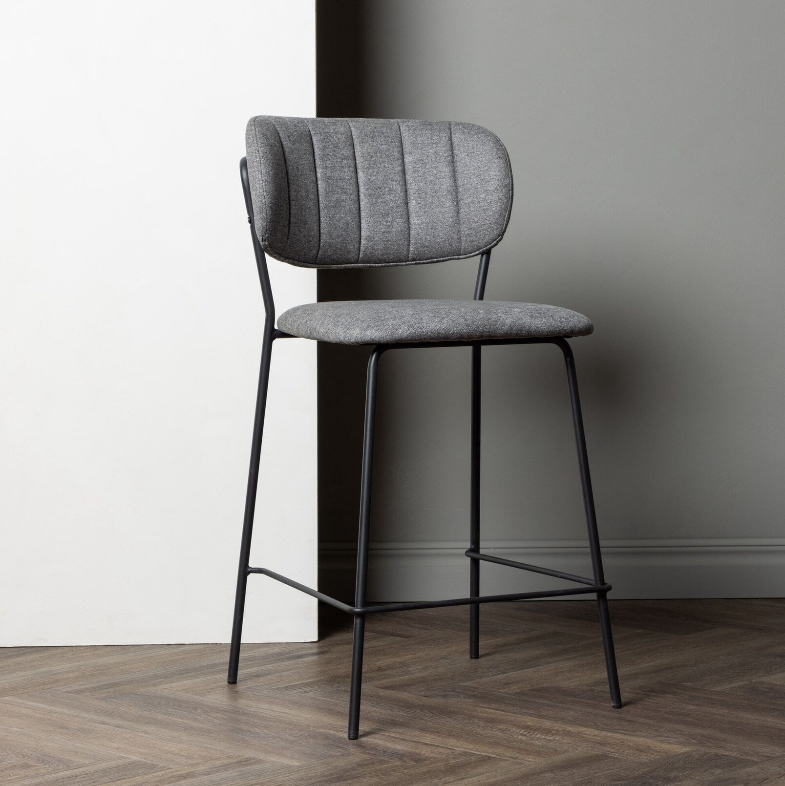 Nohr Barkruk Brinson – Moderne Grijze Barstoel met Tijdloos Design