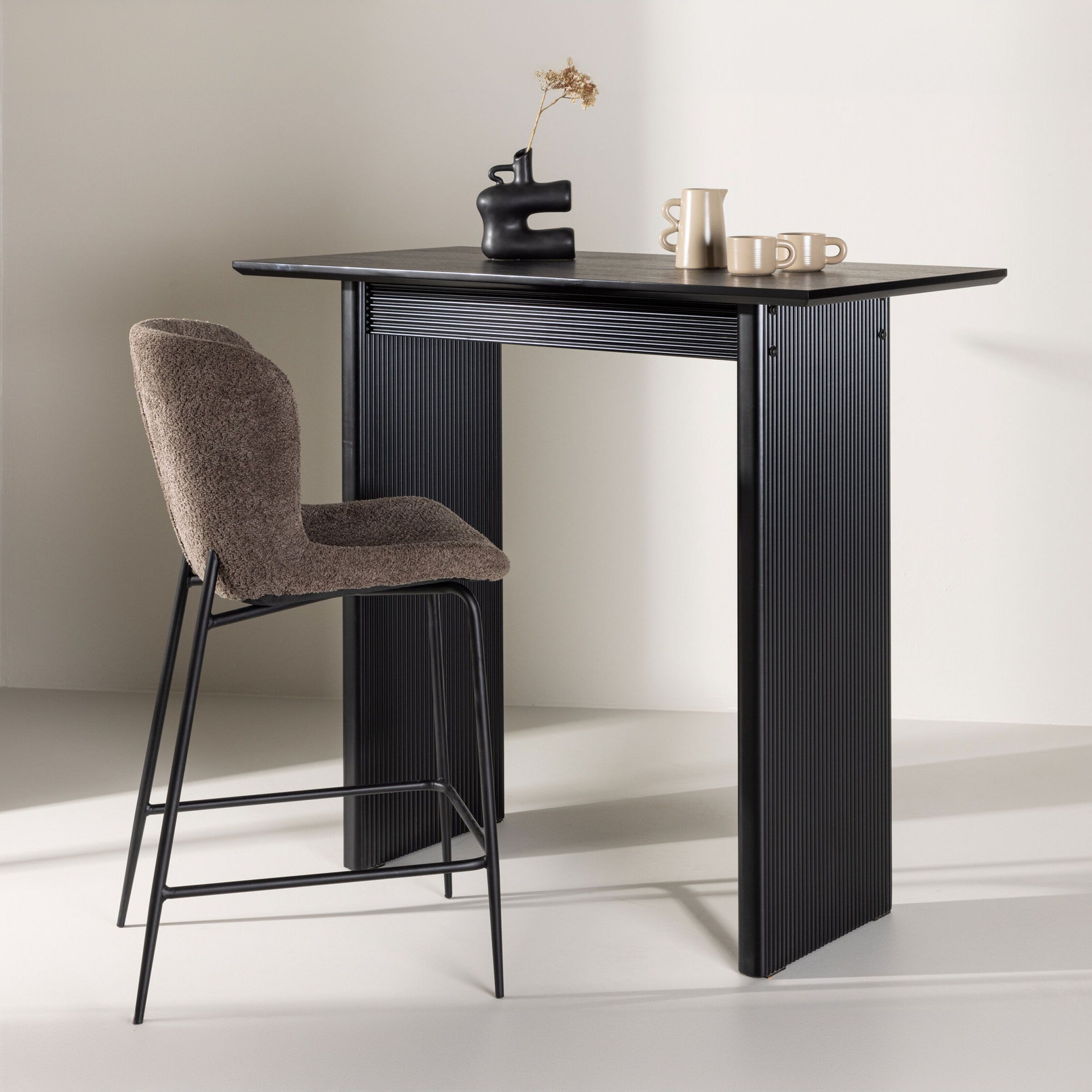 Nohr Bartafel Akim 120 × 60 cm – Zwart, strak & veelzijdig