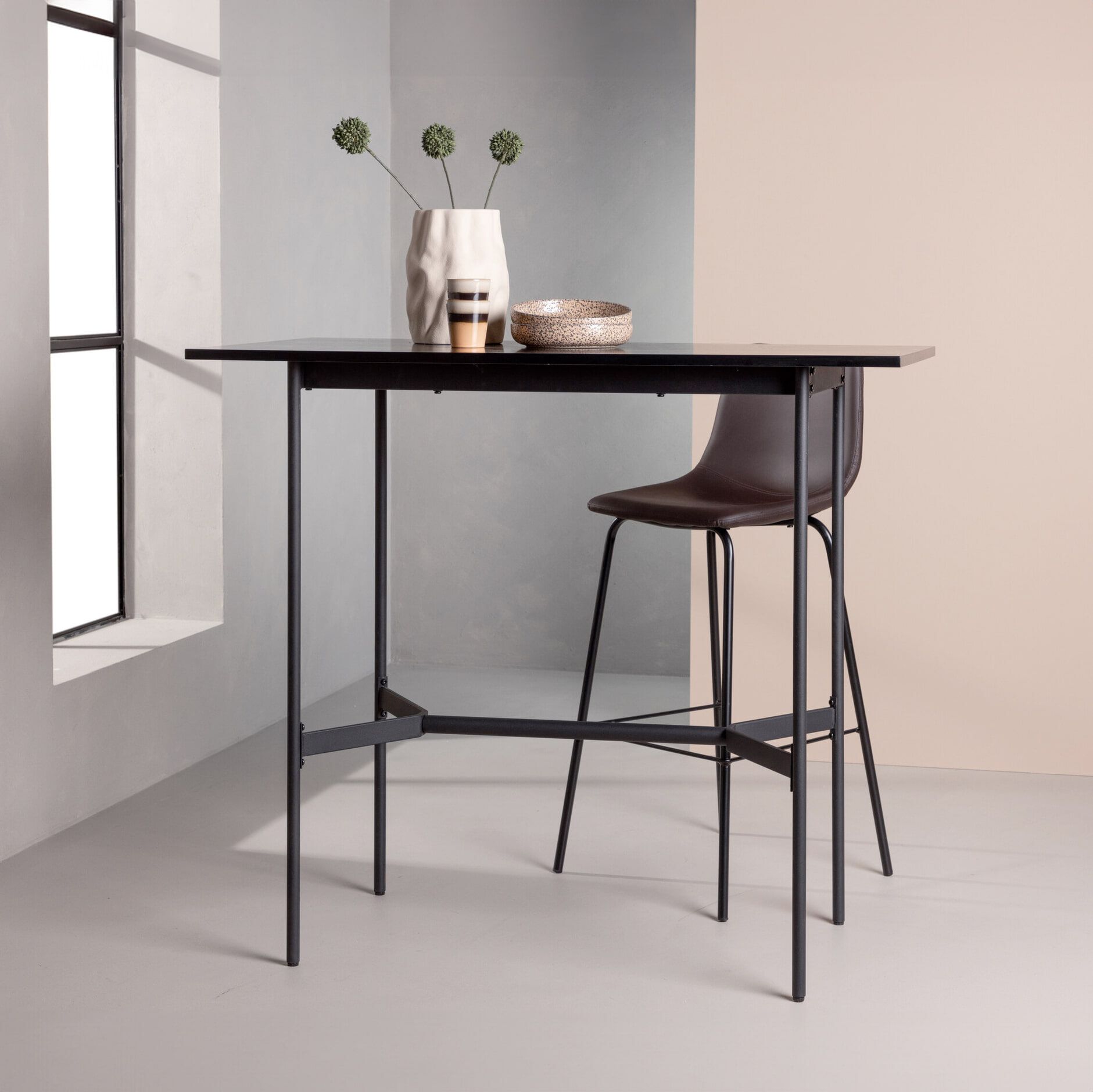 Nohr Bartafel Dewaine – Strakke Zwarte Bartafel 120×60 cm
