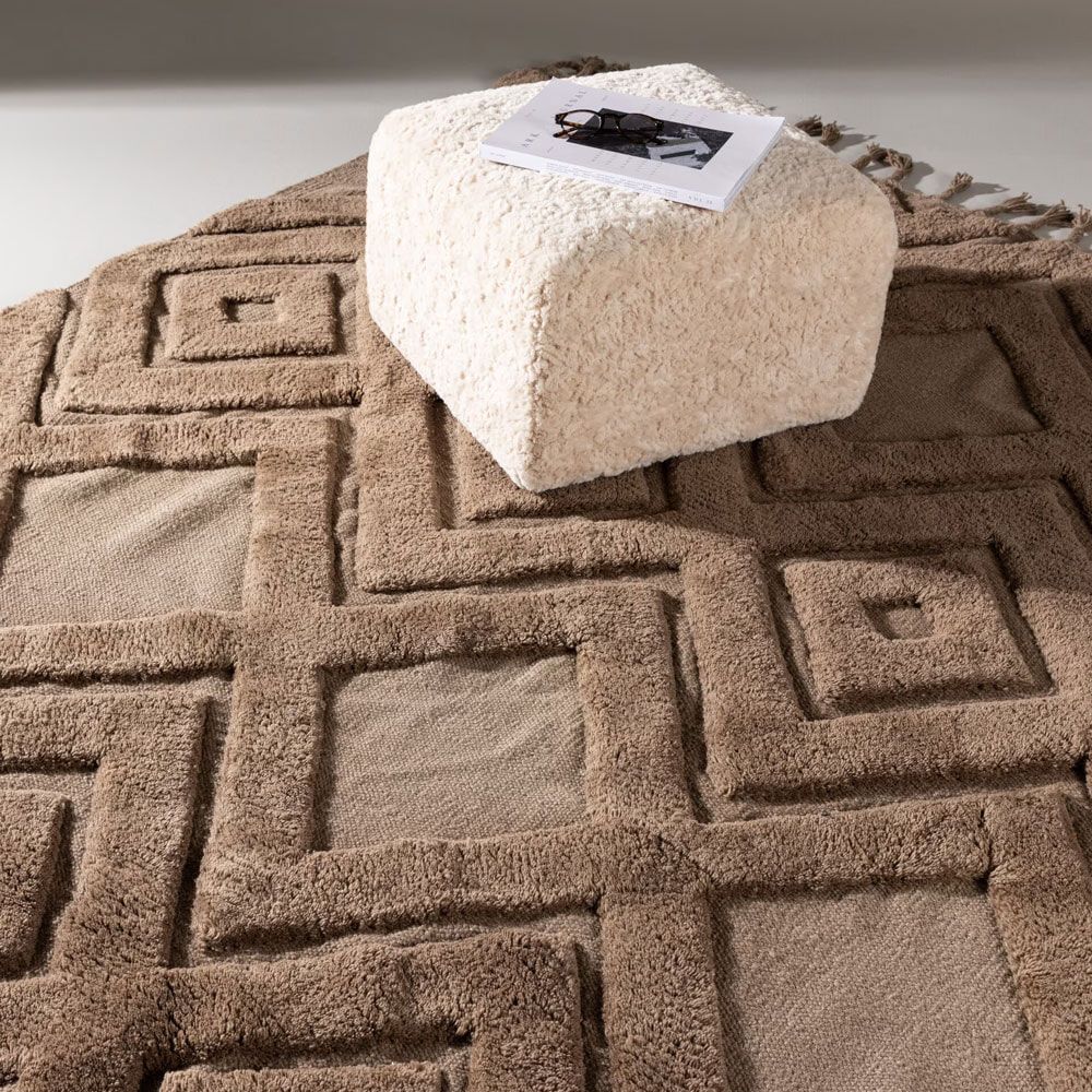 Nohr Brannen Vloerkleed Donkerbruin – Elegante Wol van 300 × 400 cm