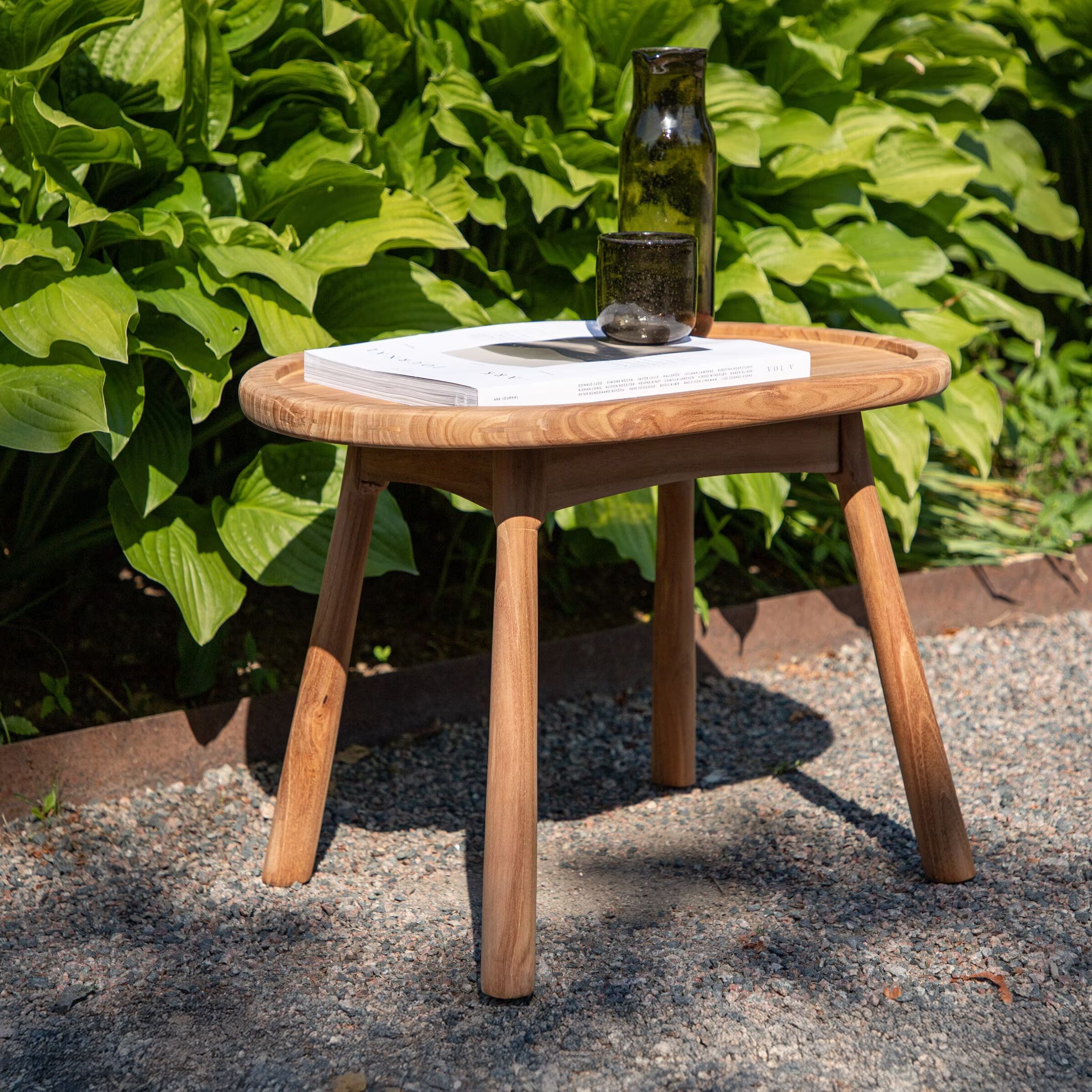 Nohr Chemise Ovale Bijzettaafel – Stijlvol teakhouten cafétafel 60 × 40 cm