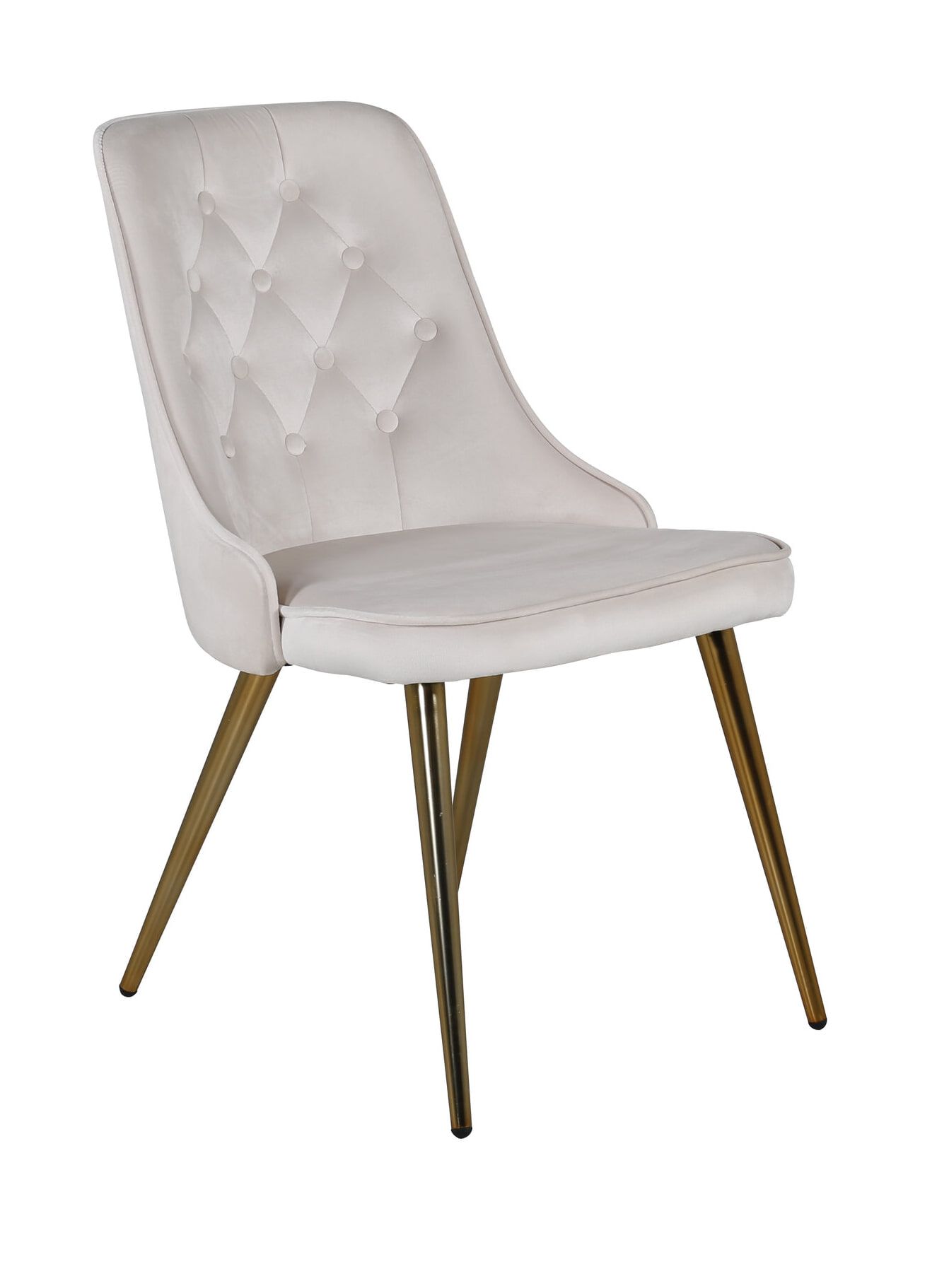 Nohr Damar Velvet eetkamerstoel – tijdloze luxe in Beige