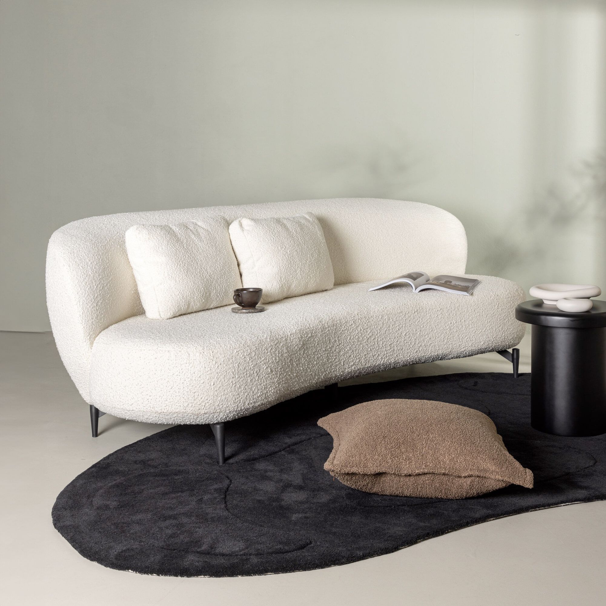 Nohr Delinda 3‑zits bank wit – Scandinavisch comfort voor de moderne woonkamer