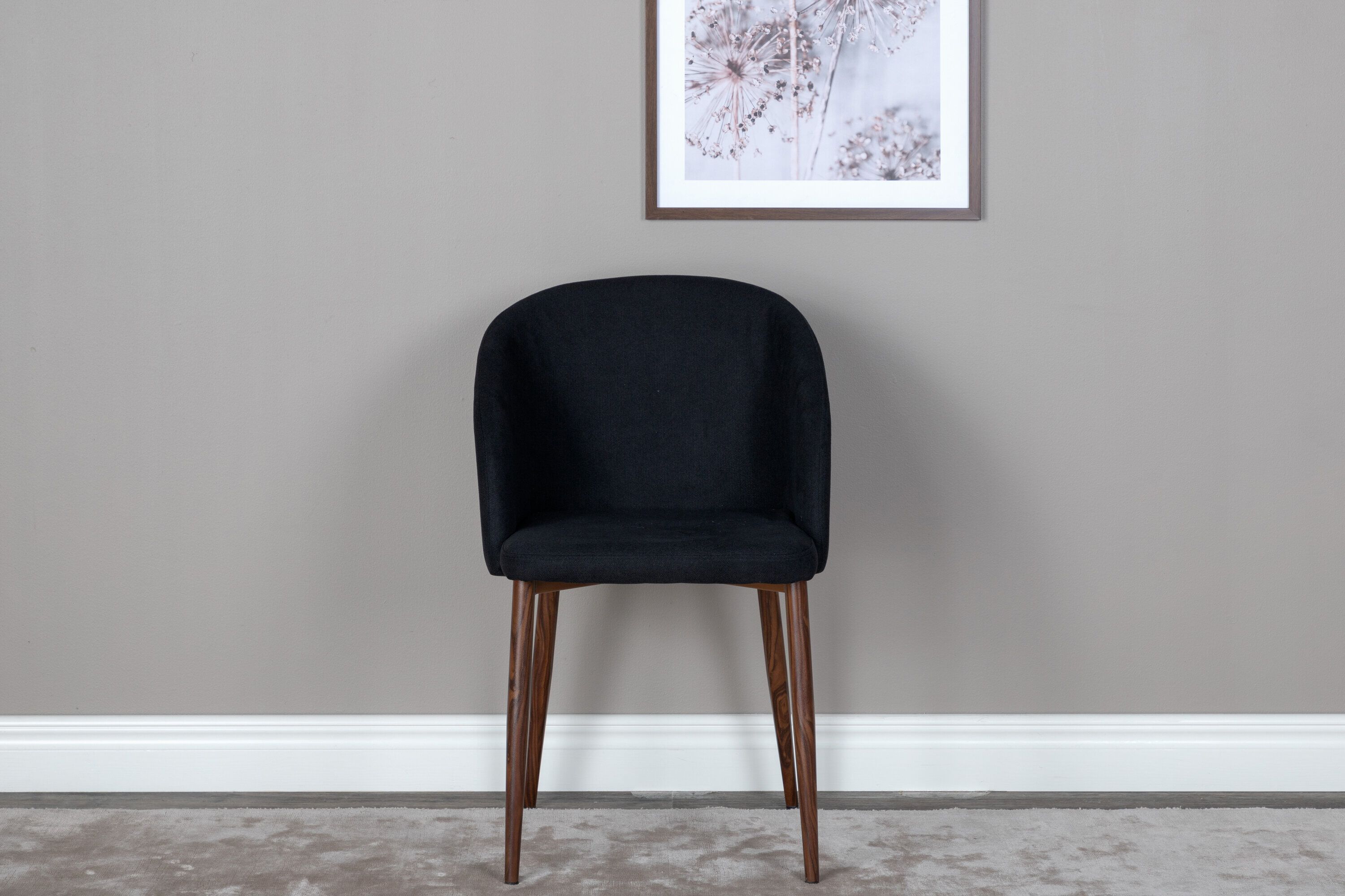 Nohr Dwain Eetkamerstoel – Strak Zwart Design voor Moderne Woonkamers