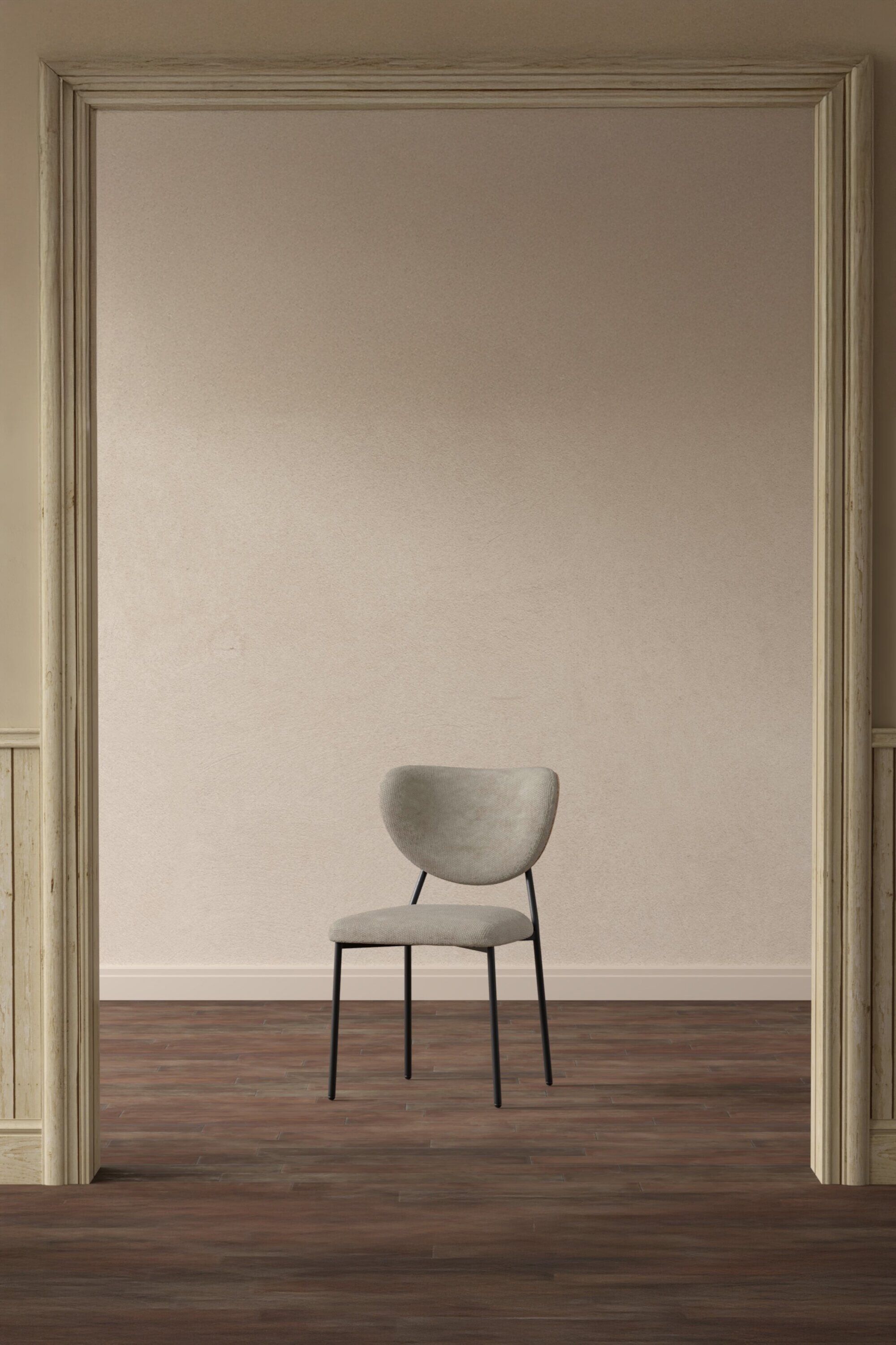 Nohr Eetkamerstoel Ryheem Velvet – Luxe Beige voor een Warme Sfeersetting