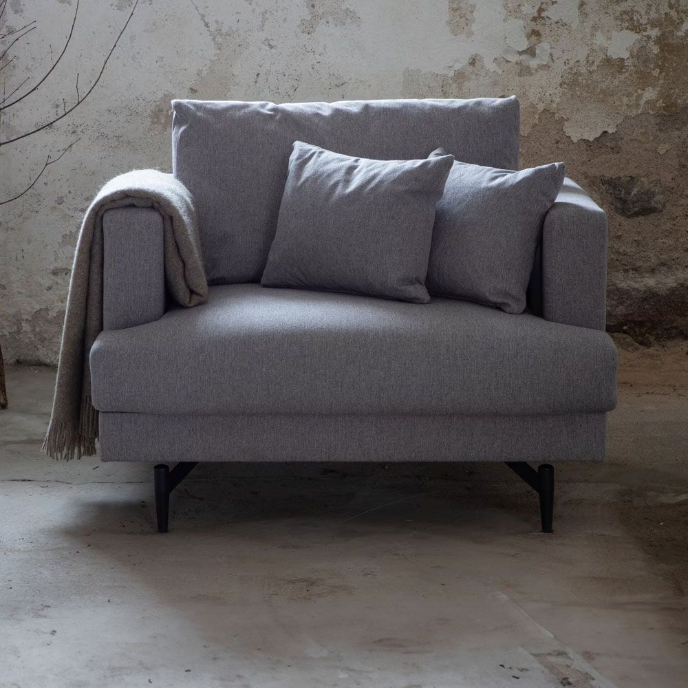Nohr Fauteuil Tamora – Elegante Grijze Luxe voor de Woonkamer