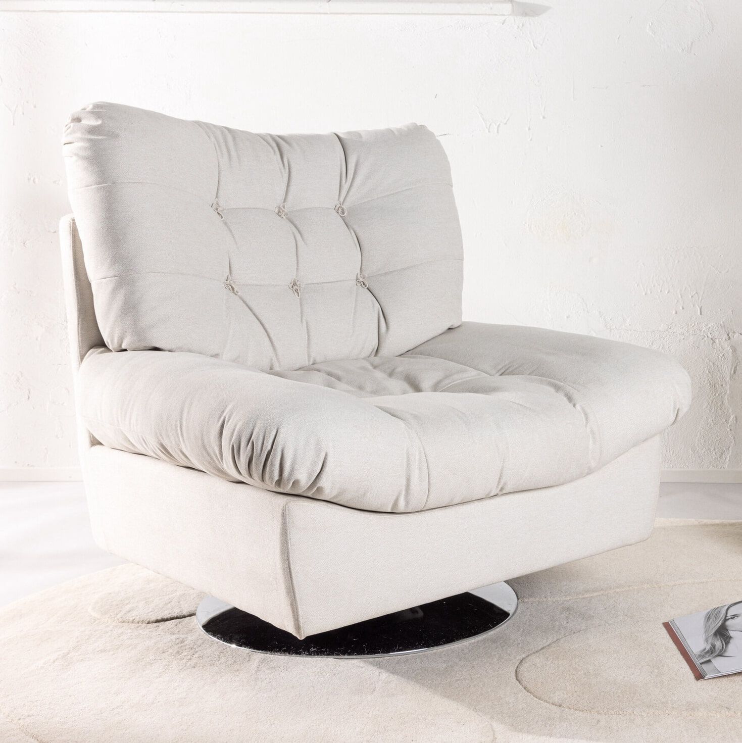 Nohr Fauteuil Timoty – Luxe Off‑White Comfort voor Elk Interieur