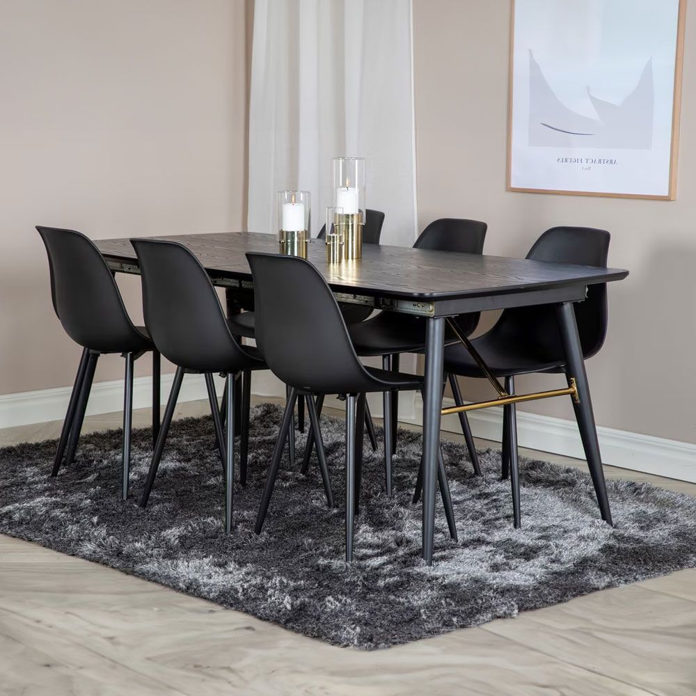 Nohr Frisco uitschuifbare eettafel – strak zwart design voor elk interieur