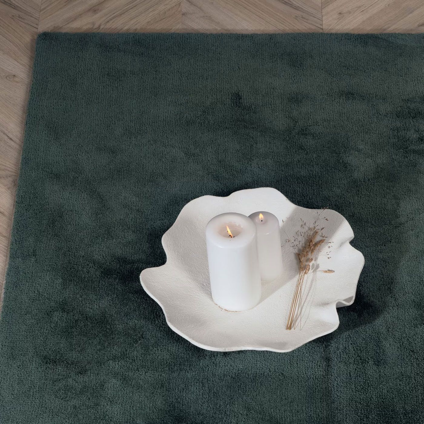 Nohr Groene Vloerkleed Les – Luxe & Duurzaam Polyester, 200 × 300 cm