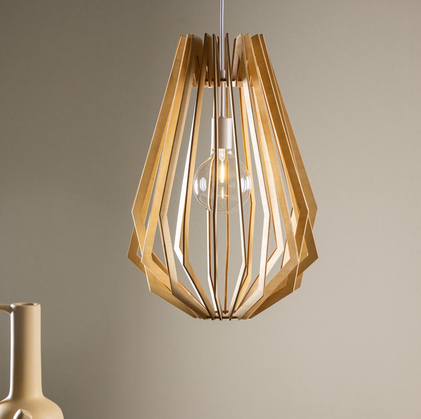 Nohr Hanglamp Markale Hout – Natuurlijke Warmte voor elk Interieur