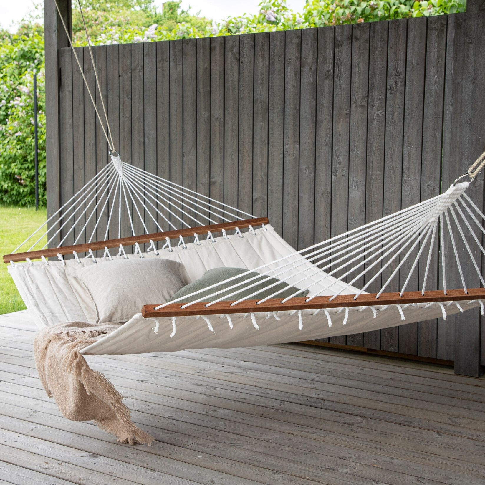 Nohr Hangmat Delisha 2‑persoons – Off White – Luxe ontspanning voor binnen en buiten