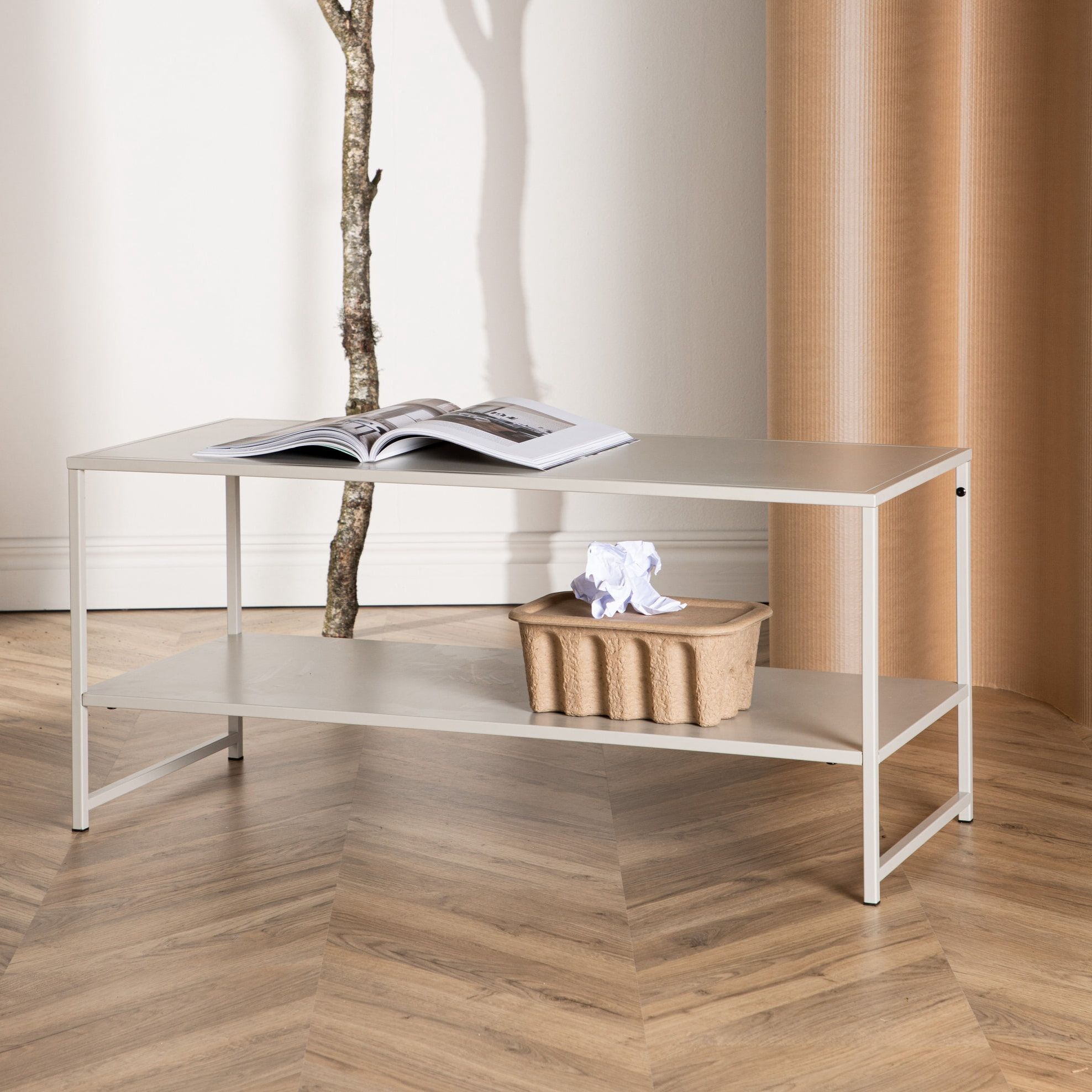 Nohr Keonte Salontafel 102 × 43 cm – Modern Beige Design voor een Luchtige Woonkamer