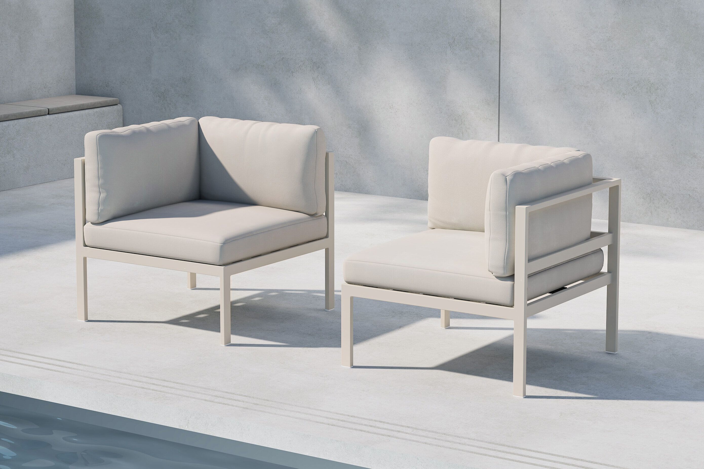 Nohr Lasheka Hoekmodule – Beige Loungeset voor Buiten