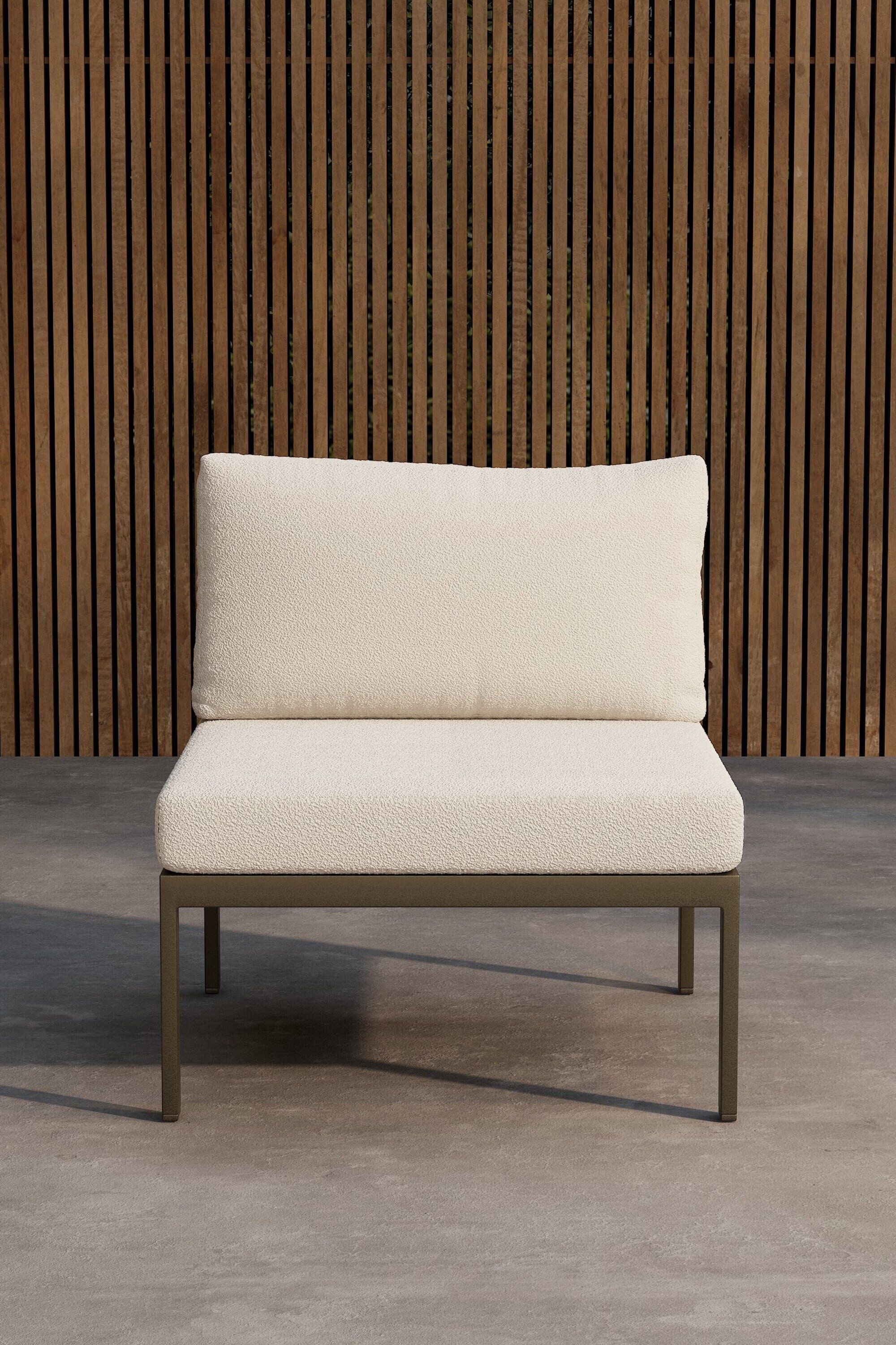 Nohr Lasheka Middenmodule – Moderne Bouclé Lounge voor Buiten
