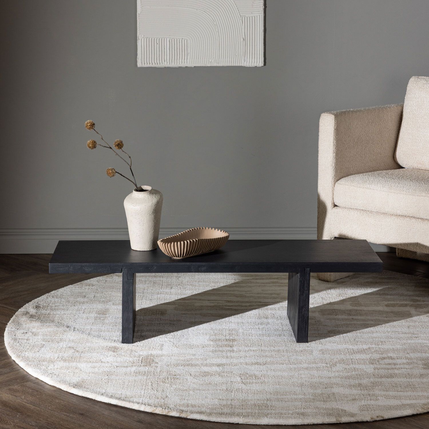 Nohr Lynda Salontafel 120 cm – Strakke Japandi Elegantie in Zwart